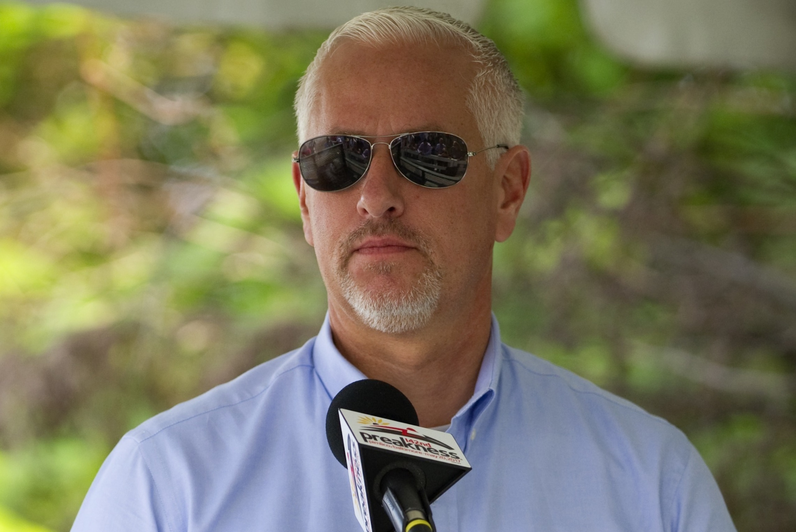 BALTIMORE, MD - MAY 18: Trainer Todd Pletcher at Pimlico Race Course on May 18, 2017 in Baltimore, Maryland. (Photo by Horsephotos/Getty Images)
