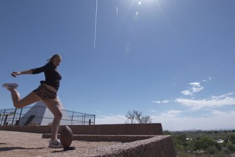 Longo’s football career as a kicker began as a sophomore at Queen Creek High in Queen Creek, Arizona.