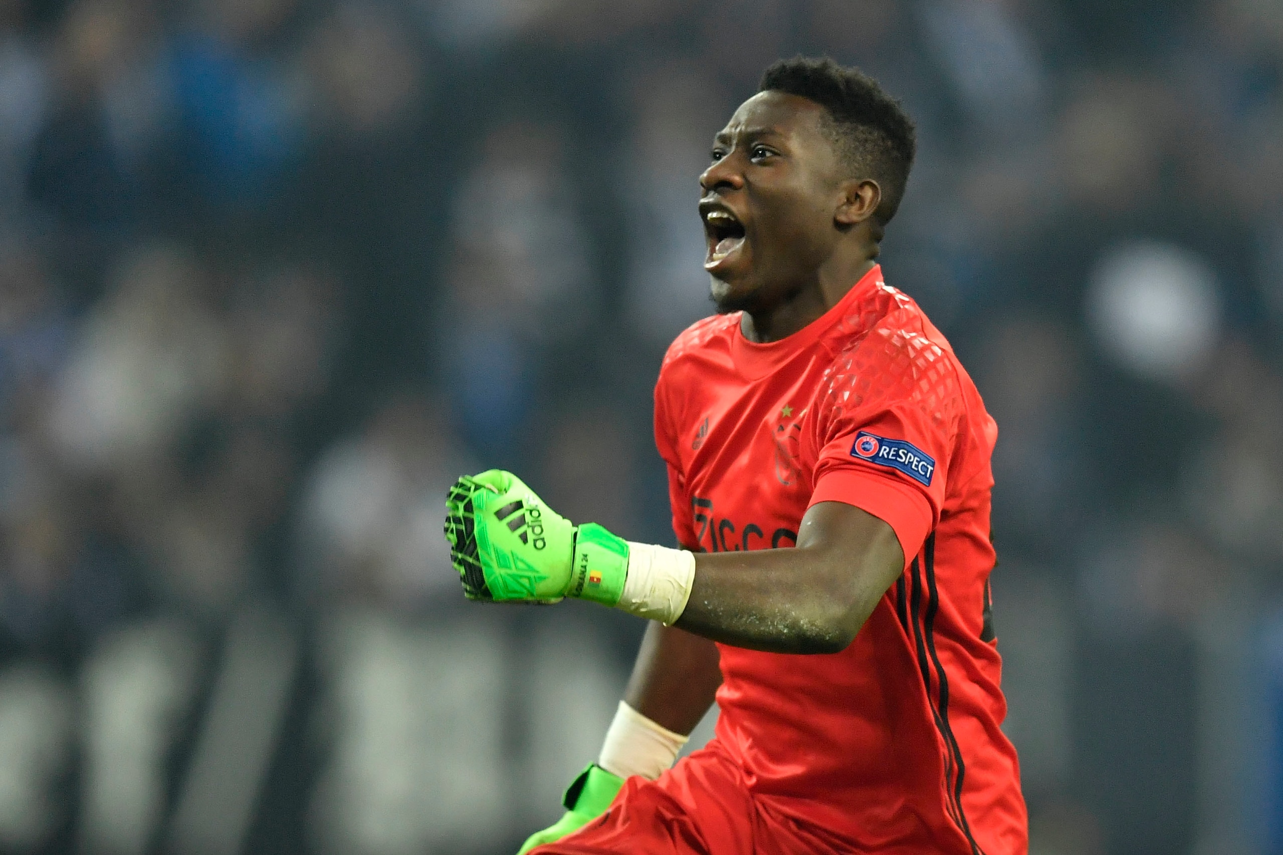Cameroon stopper Onana was a busy figure in the second half.