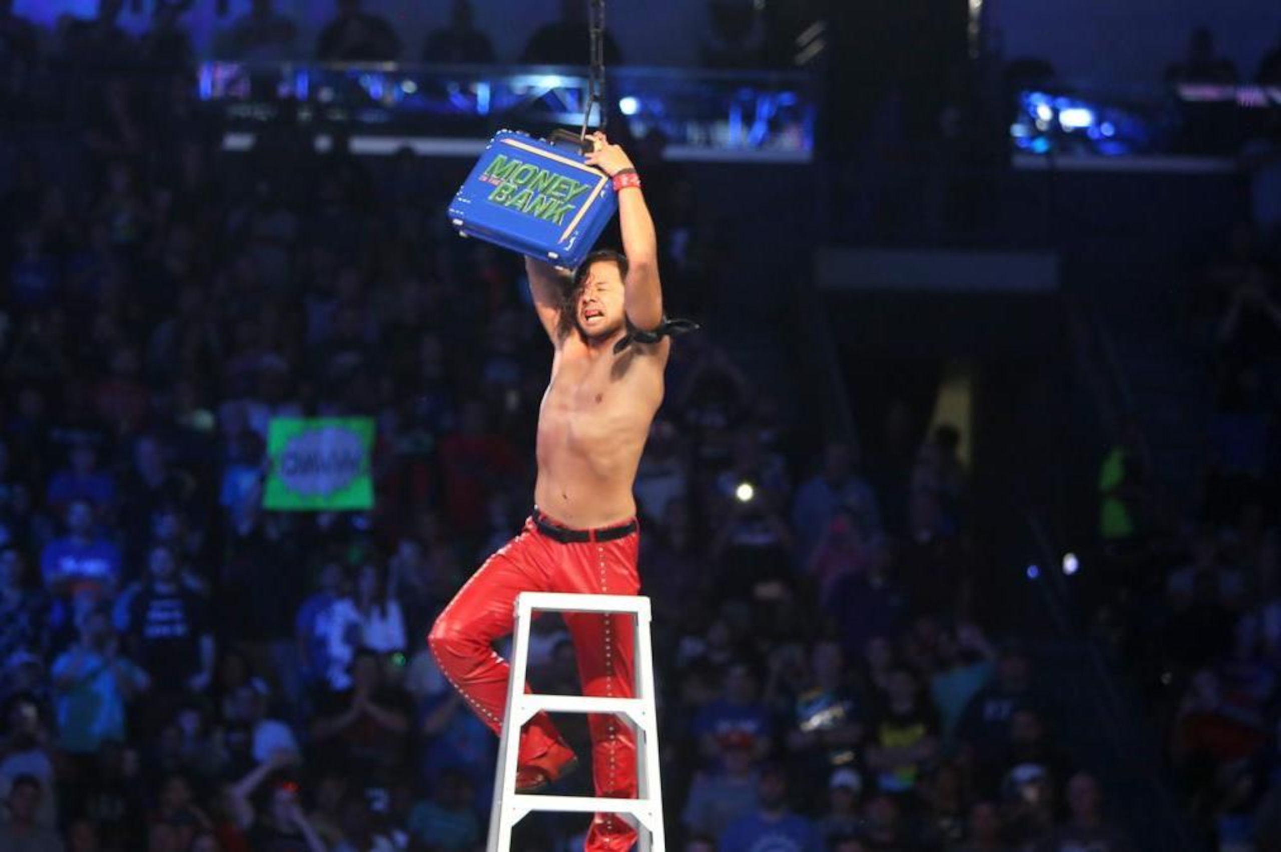 Shinsuke Nakamura grabbed the Money in the Bank briefcase on Tuesday in a potential preview of Sunday's PPV.