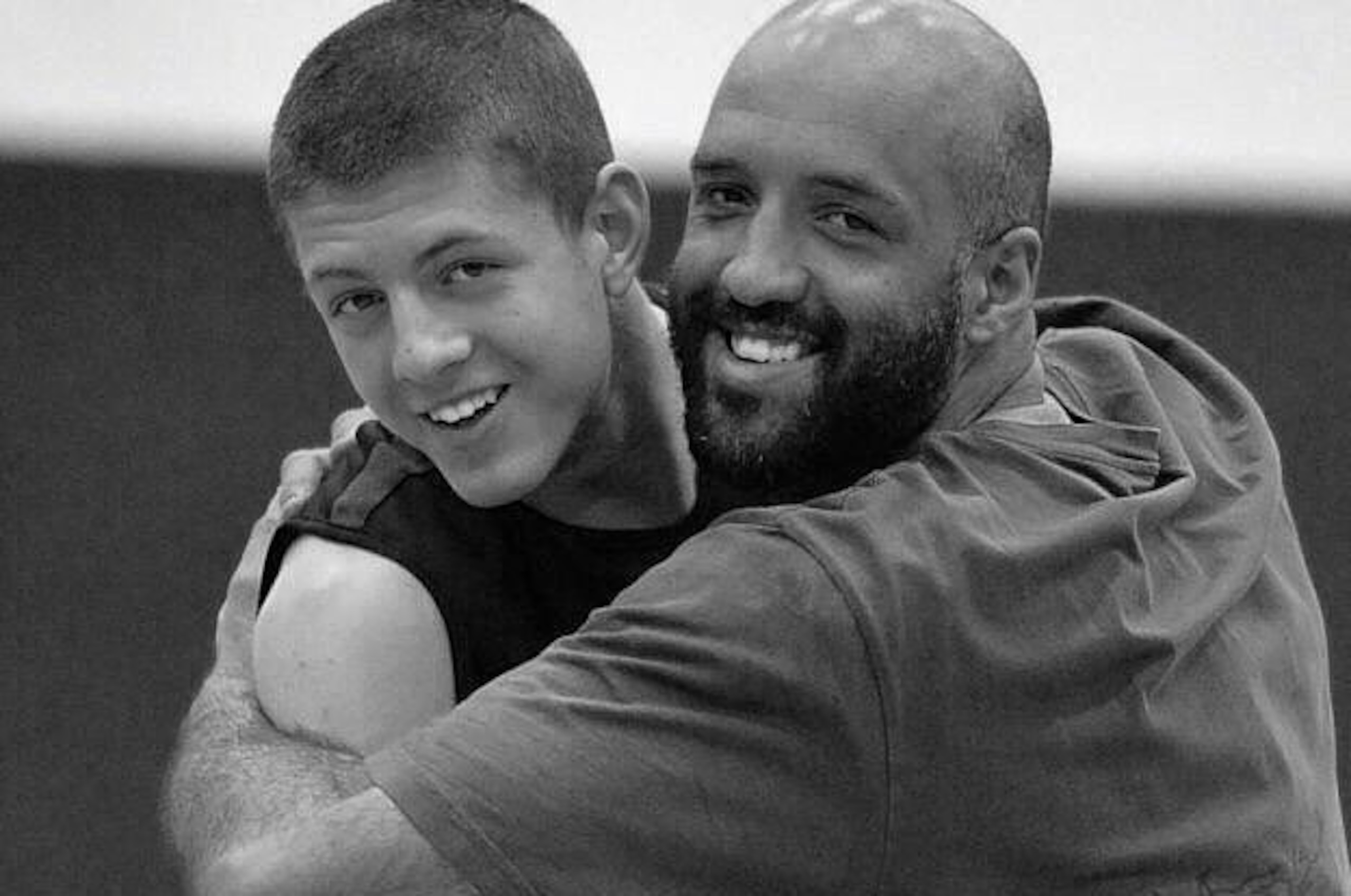 Isaiah Hartenstein with his father, Florian, who has been helping his son prepare for the NBA draft.