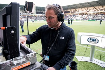 camera man of Fox Sportsduring the Dutch Eredivisie match between Heracles Almelo and AZ Alkmaar at Polman stadium on April 14, 2017 in Almelo, The Netherlands(Photo by VI Images via Getty Images)