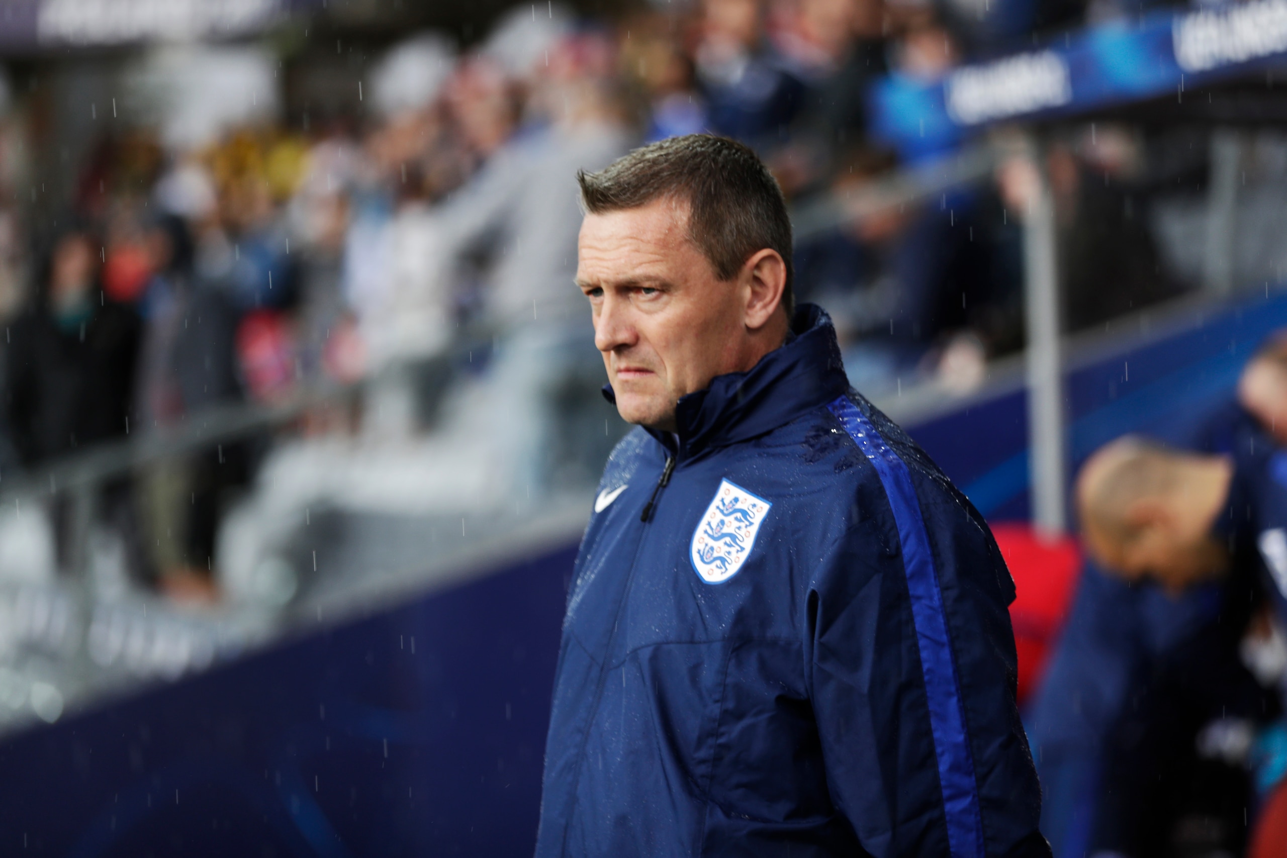 KIELCE, POLAND - JUNE 16: Aidy Boothroyd, head coach of England during the UEFA European Under-21 Championship match between Sweden and England at Arena Kielce on June 16, 2017 in Kielce, Poland. (Photo by Nils Petter Nilsson/Getty Images)