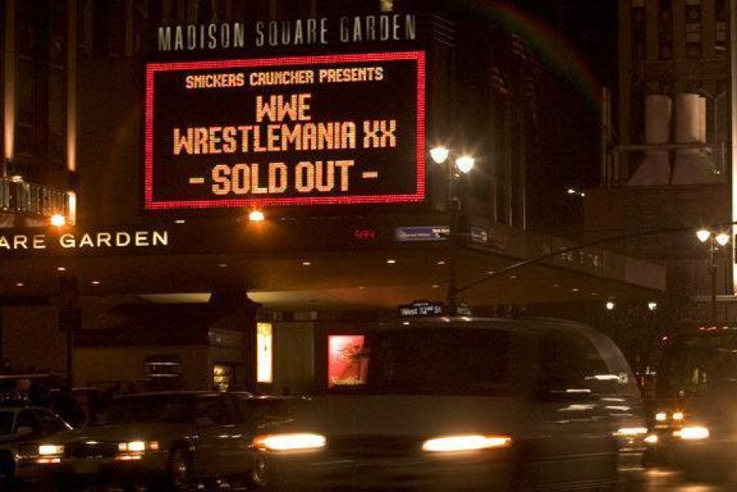 Madison Square Garden welcomed WrestleMania XX in 2004. Madison Square Garden welcomed WrestleMania XX in 2004.