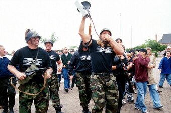 Triple H leads the way as DX invades WCW Nitro.