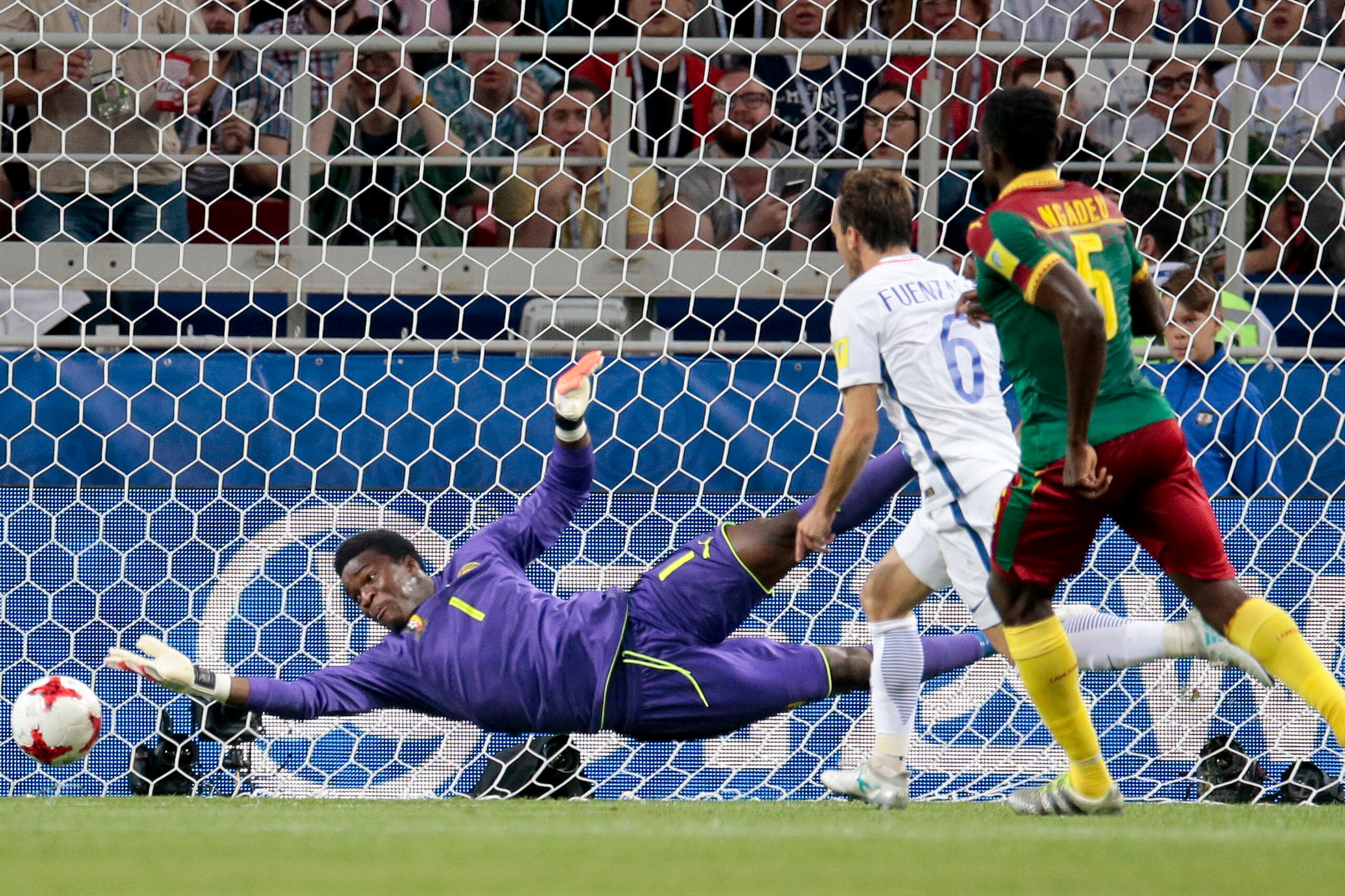 Ondoa made his share of smart saves.