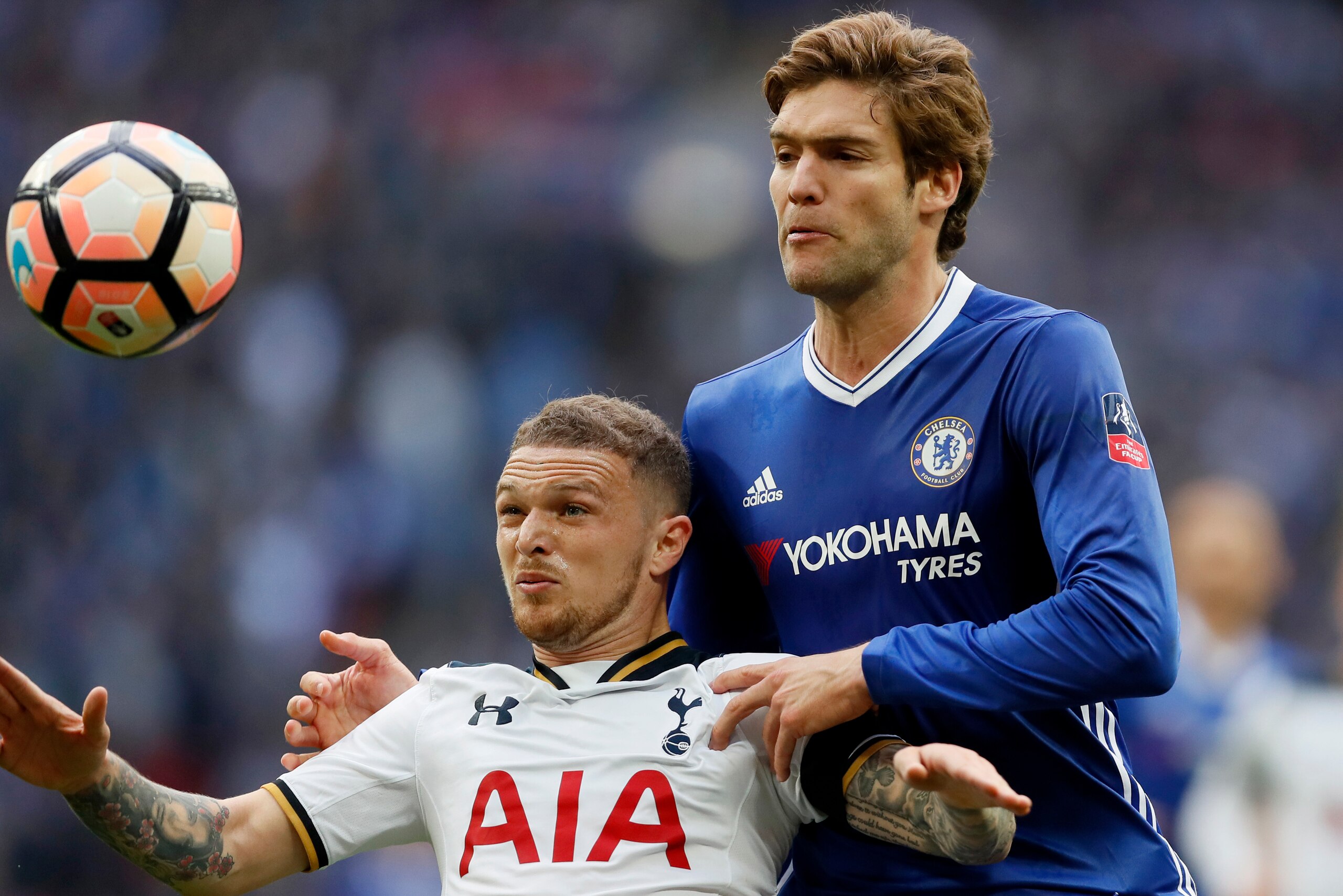 Alonso appeared to have a lock on the starting left wing-back role.