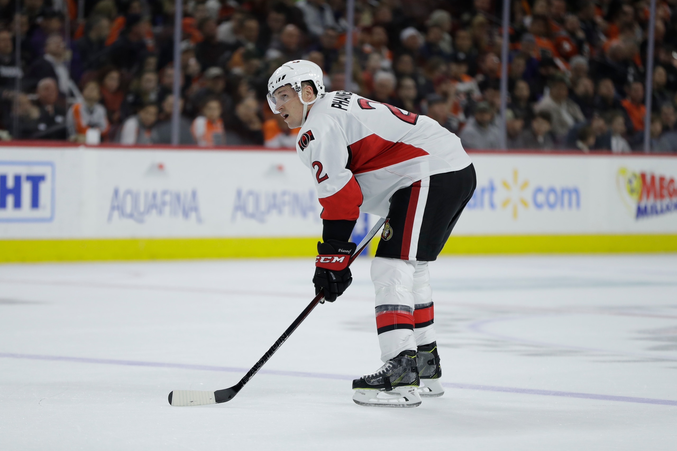 Ottawa defenseman Dion Phaneuf. Ottawa defenseman Dion Phaneuf.