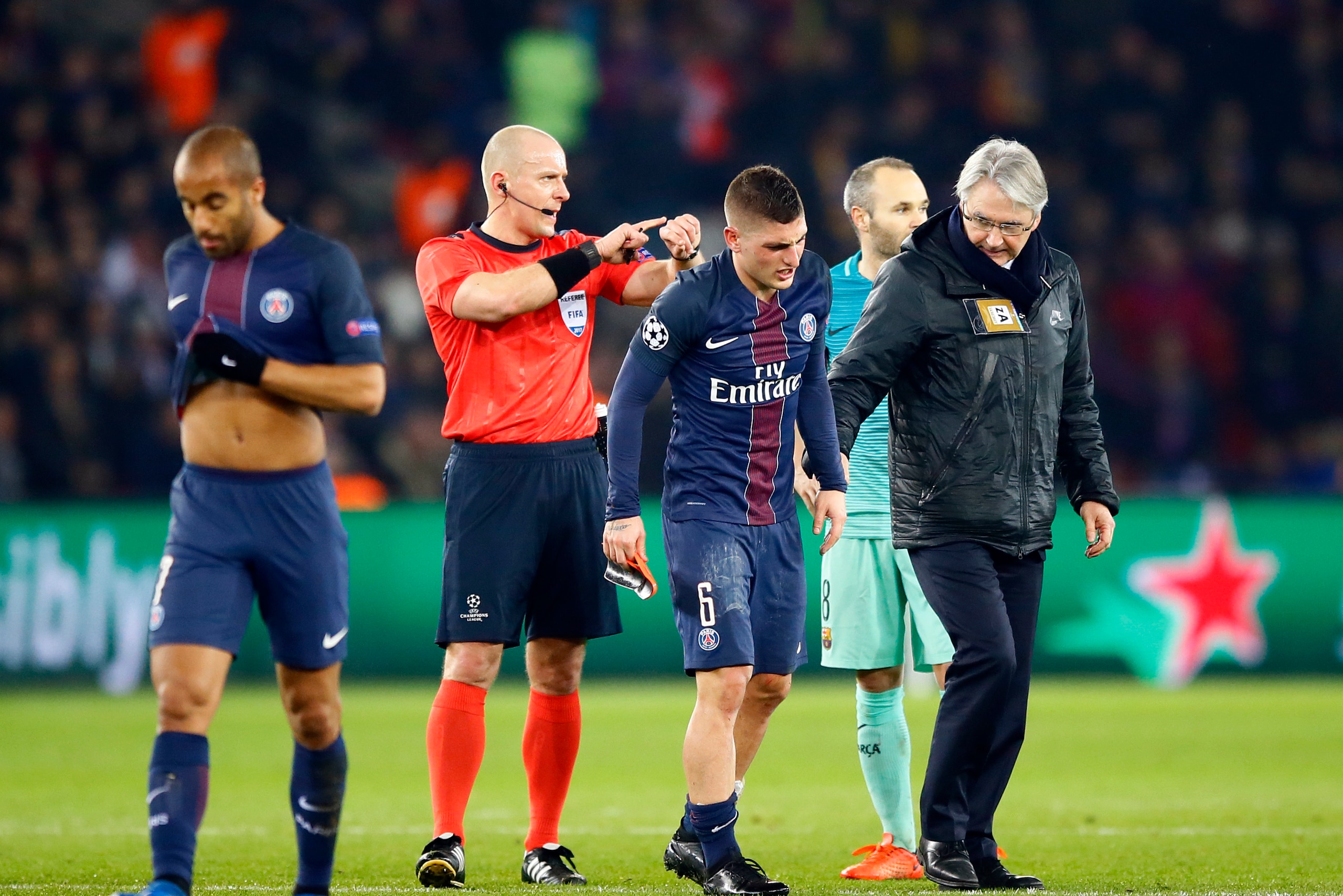 Verratti's display in the Champions League last 16 first leg, despite lacking full fitness, was sensational