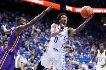 Fox spent one season with Kentucky before declaring for the NBA draft.