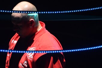 SAITAMA, JAPAN - DECEMBER 31:  Fedor Emelianenko of Russia enters the ring prior to the bout Rizin Fighting World Grand Prix against Singh Jaideef of India during the Rizin Iza Saltation at Saitama Super Arena on December 31, 2015 in Saitama, Japan.  (Pho