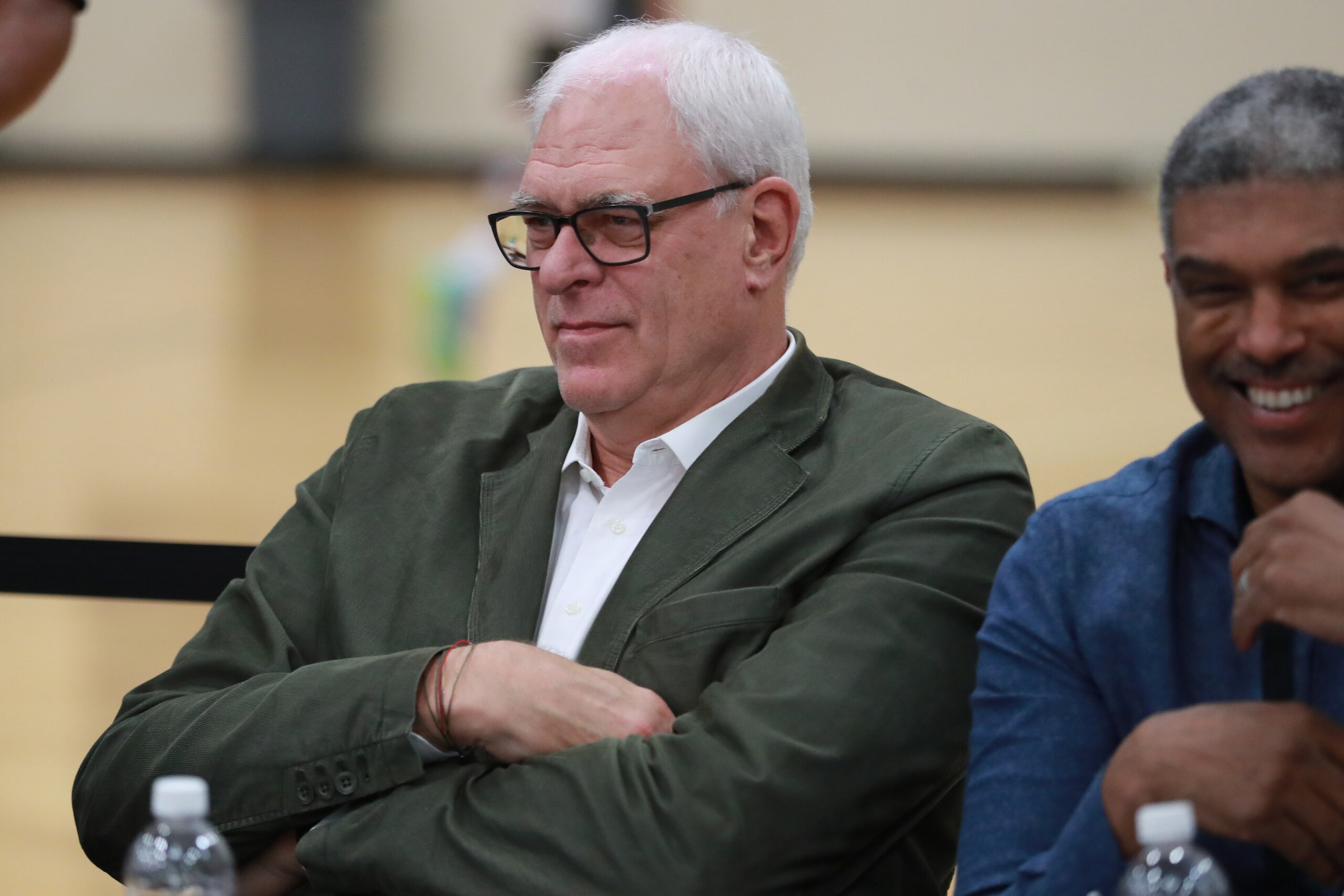 CHICAGO, IL - MAY 12:  Phil Jackson of the New York Knicks looks on during the NBA Draft Combine Day 2 at the Quest Multisport Center on May 12, 2017 in Chicago, Illinois. NOTE TO USER: User expressly acknowledges and agrees that, by downloading and/or us