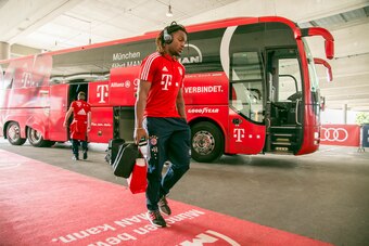 MUNICH, GERMANY - MAY 20: Renato Sanches of FC Bayern Muenchen arrives at the players' tunnel for the Bundesliga match between Bayern Muenchen and SC Freiburg at Allianz Arena on May 20, 2017 in Munich, Germany. (Photo by Jan Hetfleisch/Getty Images for M