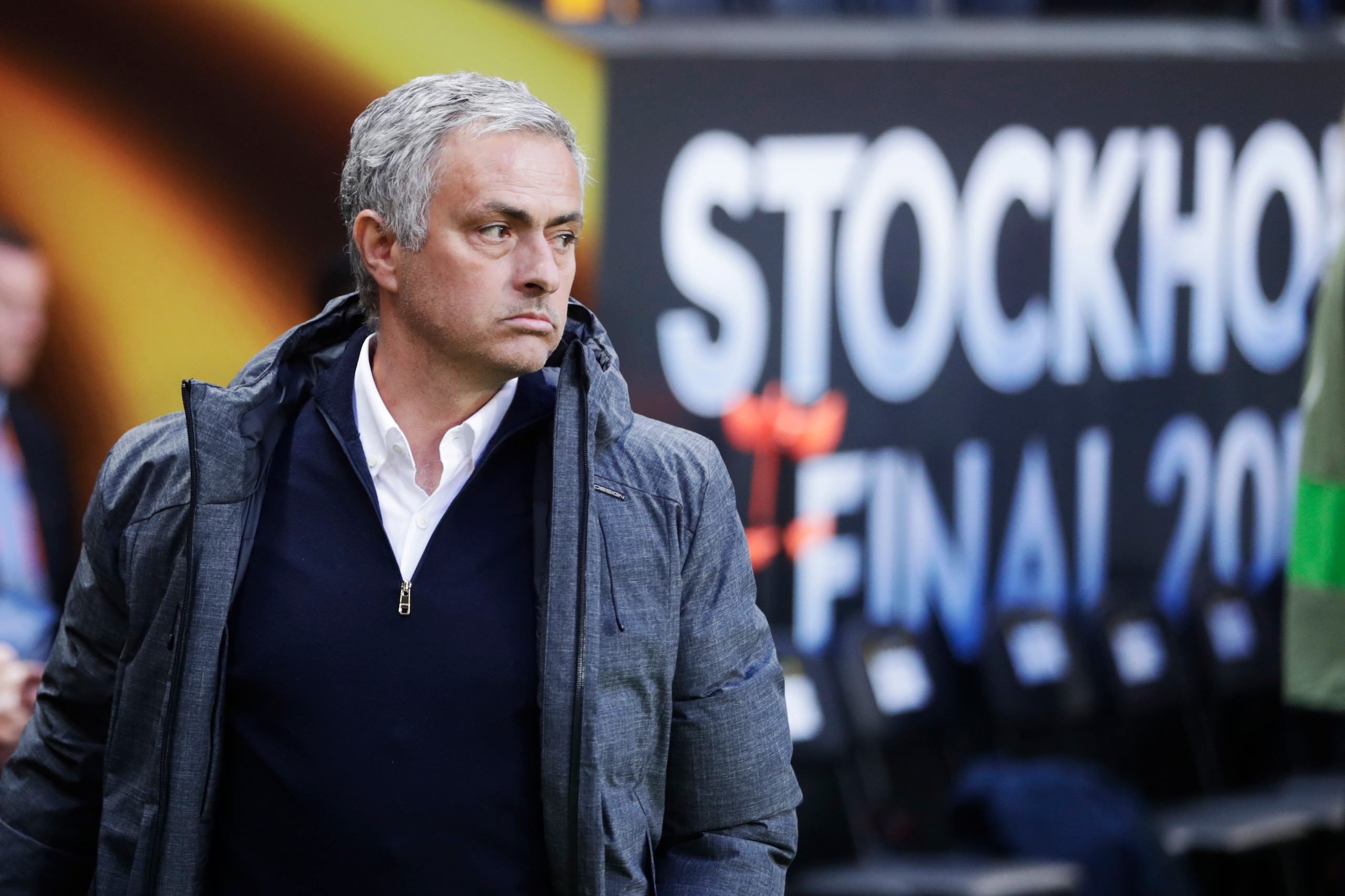 STOCKHOLM, SWEDEN - MAY 24: José Mourinho, head coach of Manchester United during the UEFA Europa League Final between Ajax and Manchester United  at Friends Arena on May 24, 2017 in Stockholm, Sweden.  (Photo by Nils Petter Nilsson/Getty Images)