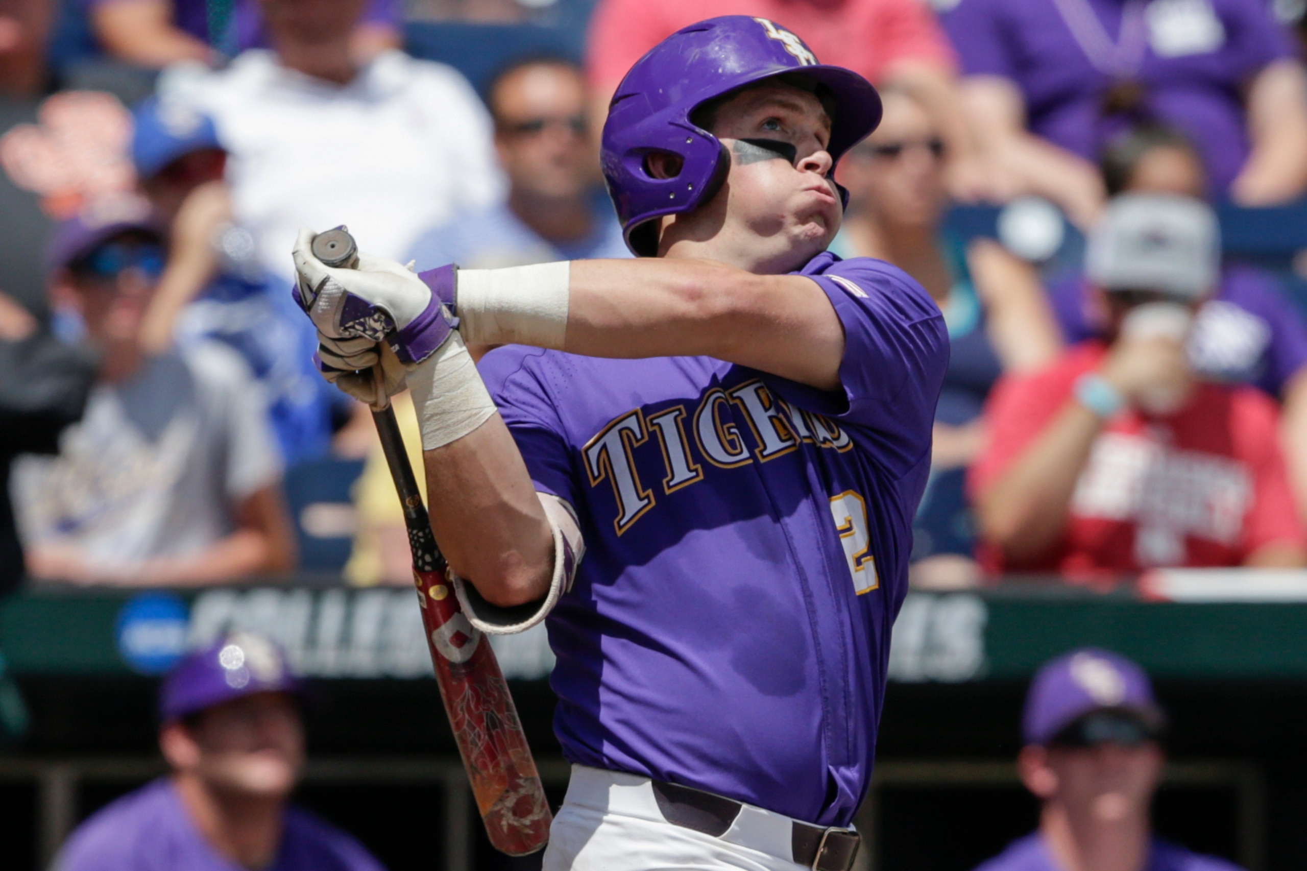 Michael Papierski led LSU past Oregon State with two home runs on Saturday.