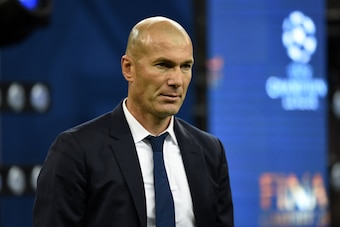 CARDIFF, WALES - JUNE 03: Head coach Zinedine Zidane of Real Madrid looks on after the UEFA Champions League final match between Juventus and Real Madrid at National Stadium of Wales on June 3, 2017 in Cardiff, Wales. (Photo by Etsuo Hara/Getty Images)