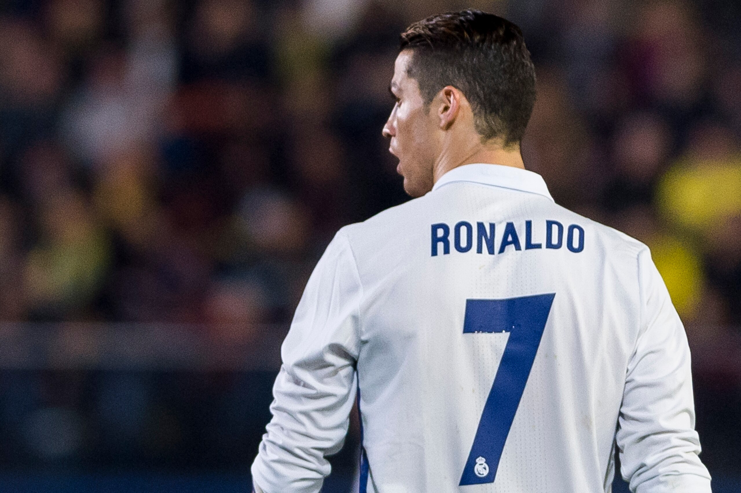 VILLARREAL, SPAIN - FEBRUARY 26: Cristiano Ronaldo of Real Madrid reacts during their La Liga match between Villarreal CF and Real Madrid at the Estadio de la Cerámica on 26 February 2017 in Villarreal, Spain. (Photo by Power Sport Images/Getty Images)