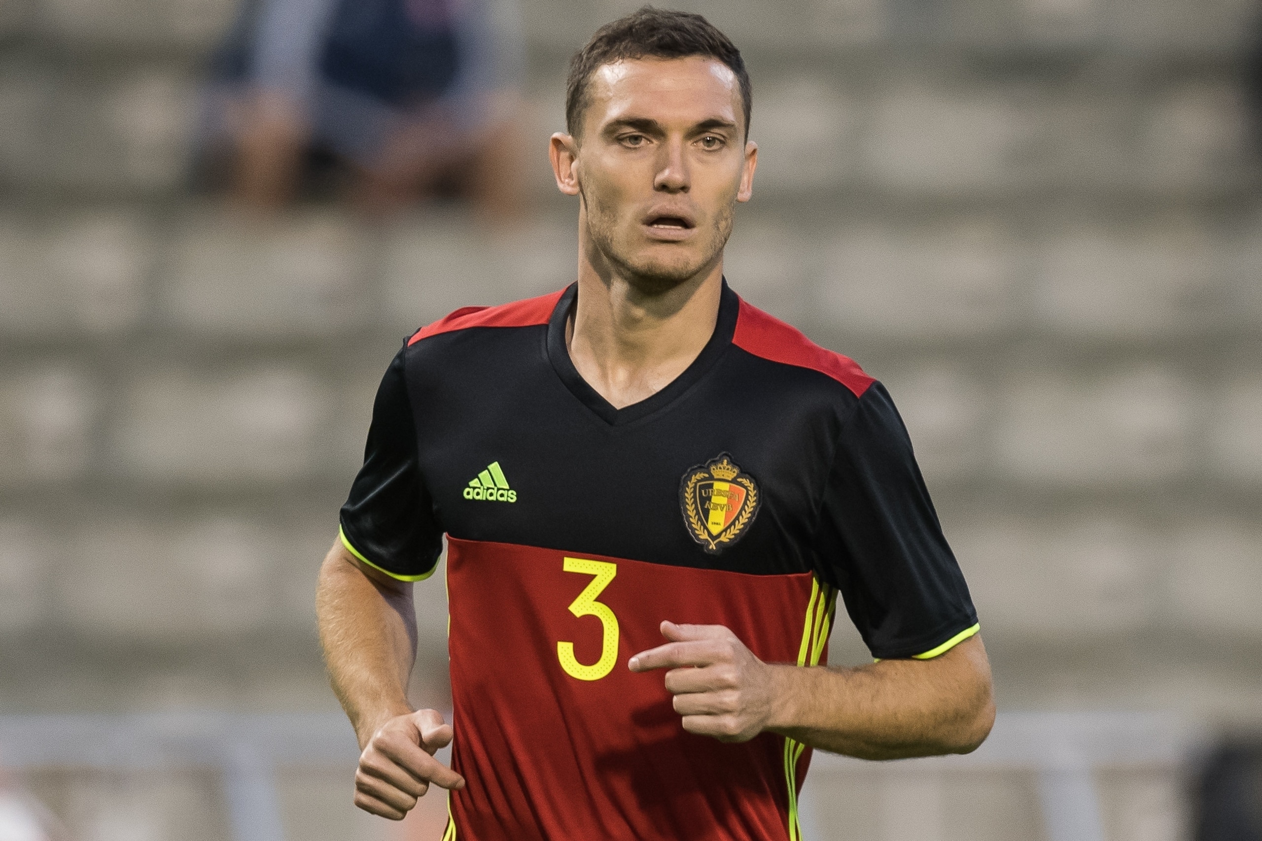 Thomas Vermaelen of Belgiumduring the friendly match between Belgium and Czech Republic on June 05, 2017 at the Koning Boudewijn stadium in Brussels, Belgium.(Photo by VI Images via Getty Images)