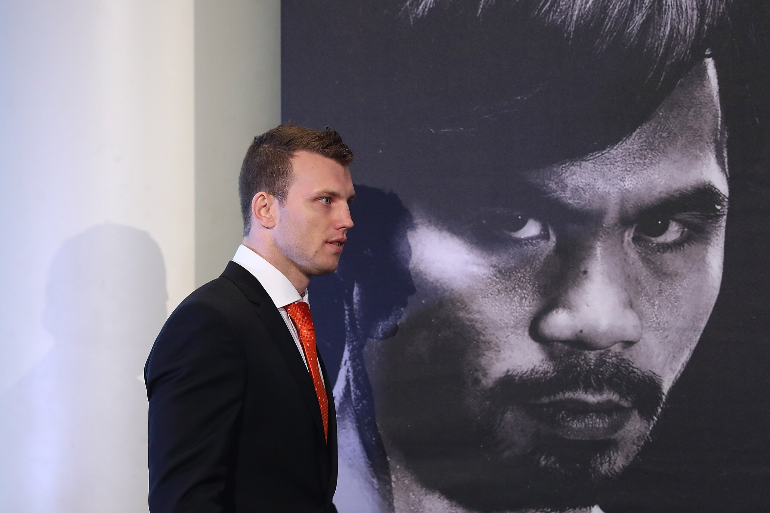 BRISBANE, AUSTRALIA - JUNE 28:  Jeff Horn arrives for the official Pacquiao Vs Horn press conference for WBO World Welterweight Championship
 at Suncorp Stadium on June 28, 2017 in Brisbane, Australia.  (Photo by Chris Hyde/Getty Images)