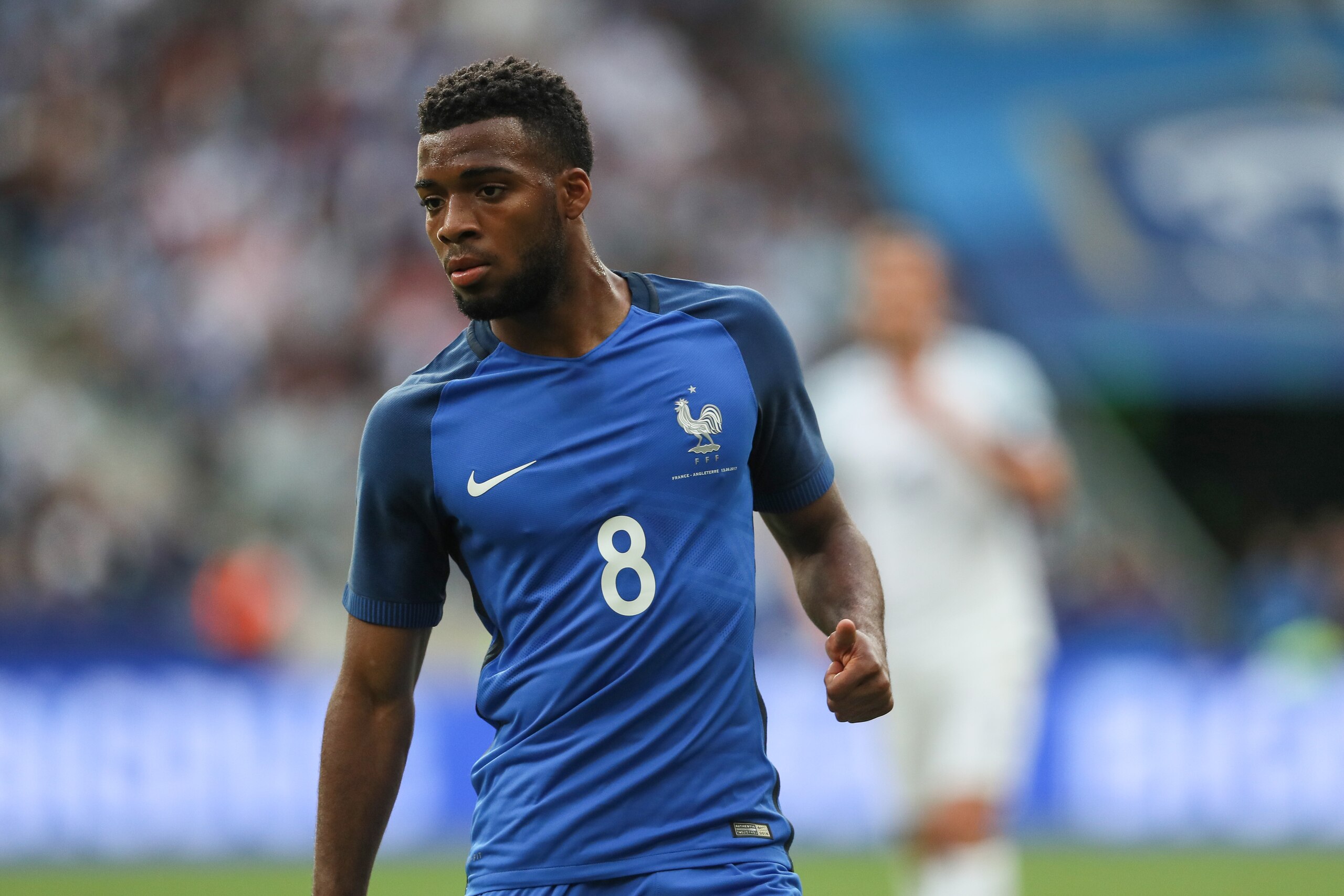 PARIS, FRANCE - JUNE 13: Thomas Lemar of France  during the International Friendly between France and England on June 13, 2017 in Paris, France. (Photo by Matthew Ashton - AMA/Getty Images)
