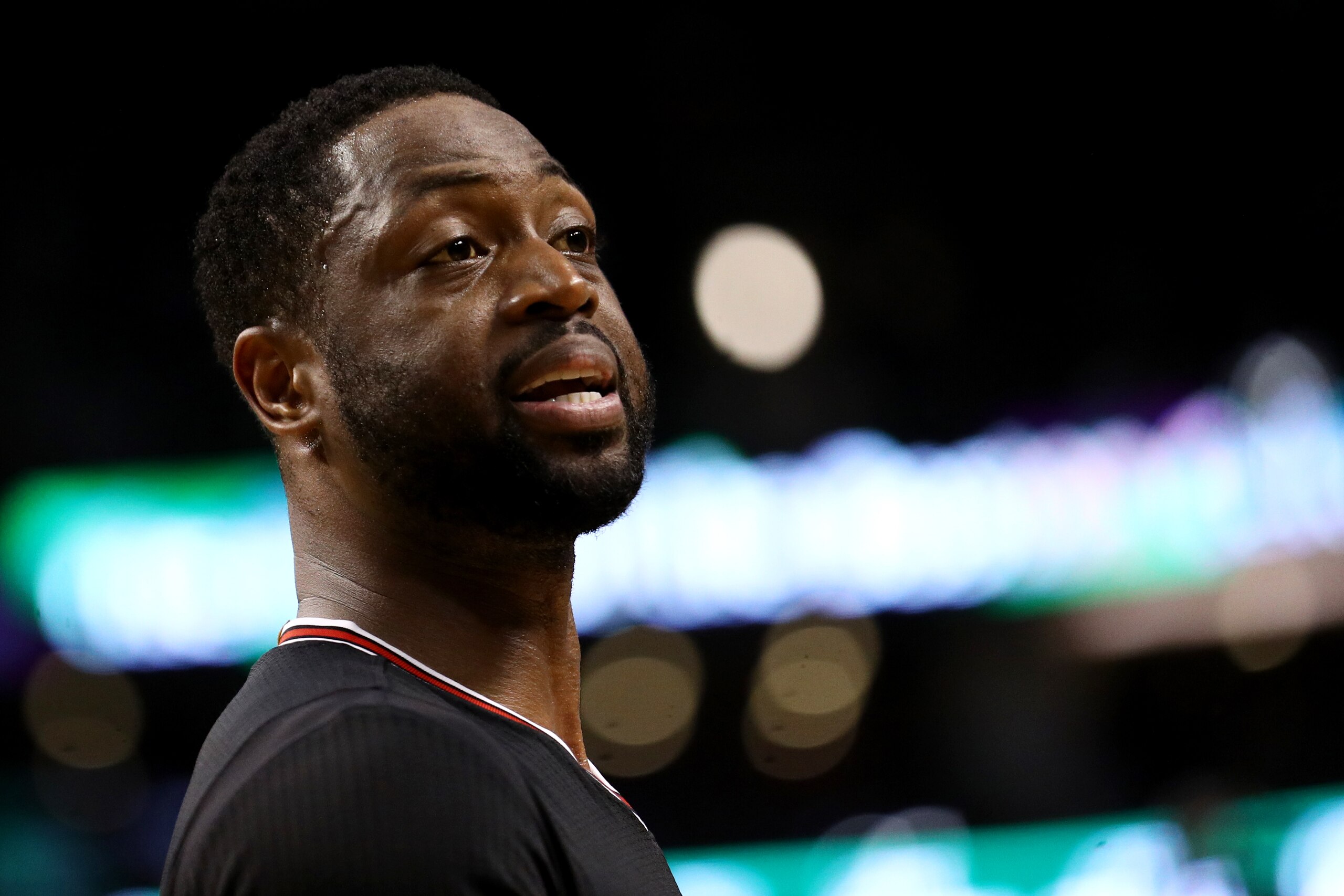 BOSTON, MA - APRIL 26: Dwyane Wade #3 of the Chicago Bulls looks on during the third quarter of Game Five of the Eastern Conference Quarterfinals against the Boston Celtics at TD Garden on April 26, 2017 in Boston, Massachusetts. NOTE TO USER: User expres BOSTON, MA - APRIL 26: Dwyane Wade #3 of the Chicago Bulls looks on during the third quarter of Game Five of the Eastern Conference Quarterfinals against the Boston Celtics at TD Garden on April 26, 2017 in Boston, Massachusetts. NOTE TO USER: User expres