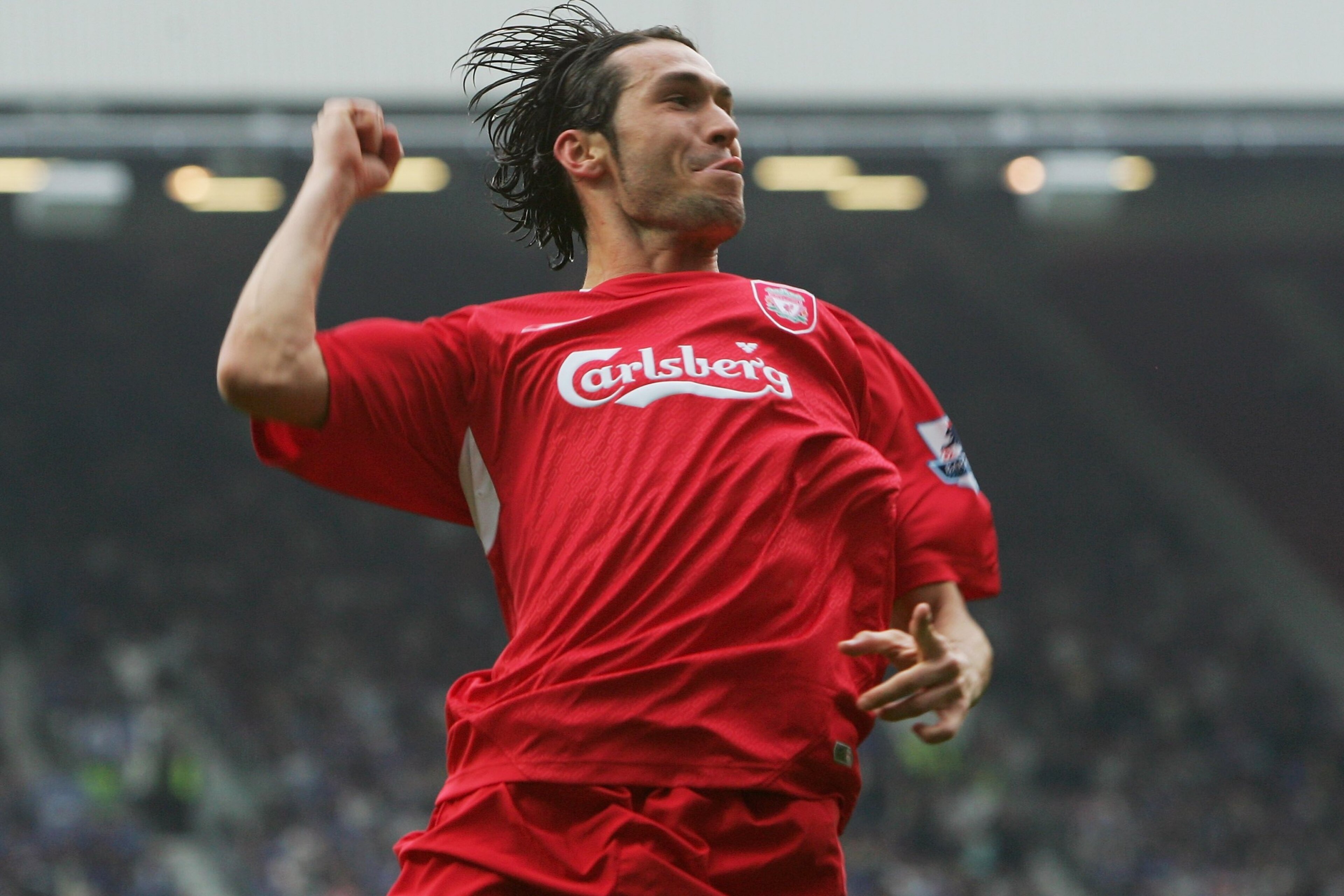 MANCHESTER, UNITED KINGDOM - APRIL 22: Luis Garcia of Liverpool celebrates as he scores their second goal during the FA Cup Semi-Final match between Chelsea and Liverpool at Old Trafford on April 22, 2006 in Manchester, England. (Photo by Alex Livesey/G MANCHESTER, UNITED KINGDOM - APRIL 22: Luis Garcia of Liverpool celebrates as he scores their second goal during the FA Cup Semi-Final match between Chelsea and Liverpool at Old Trafford on April 22, 2006 in Manchester, England. (Photo by Alex Livesey/G