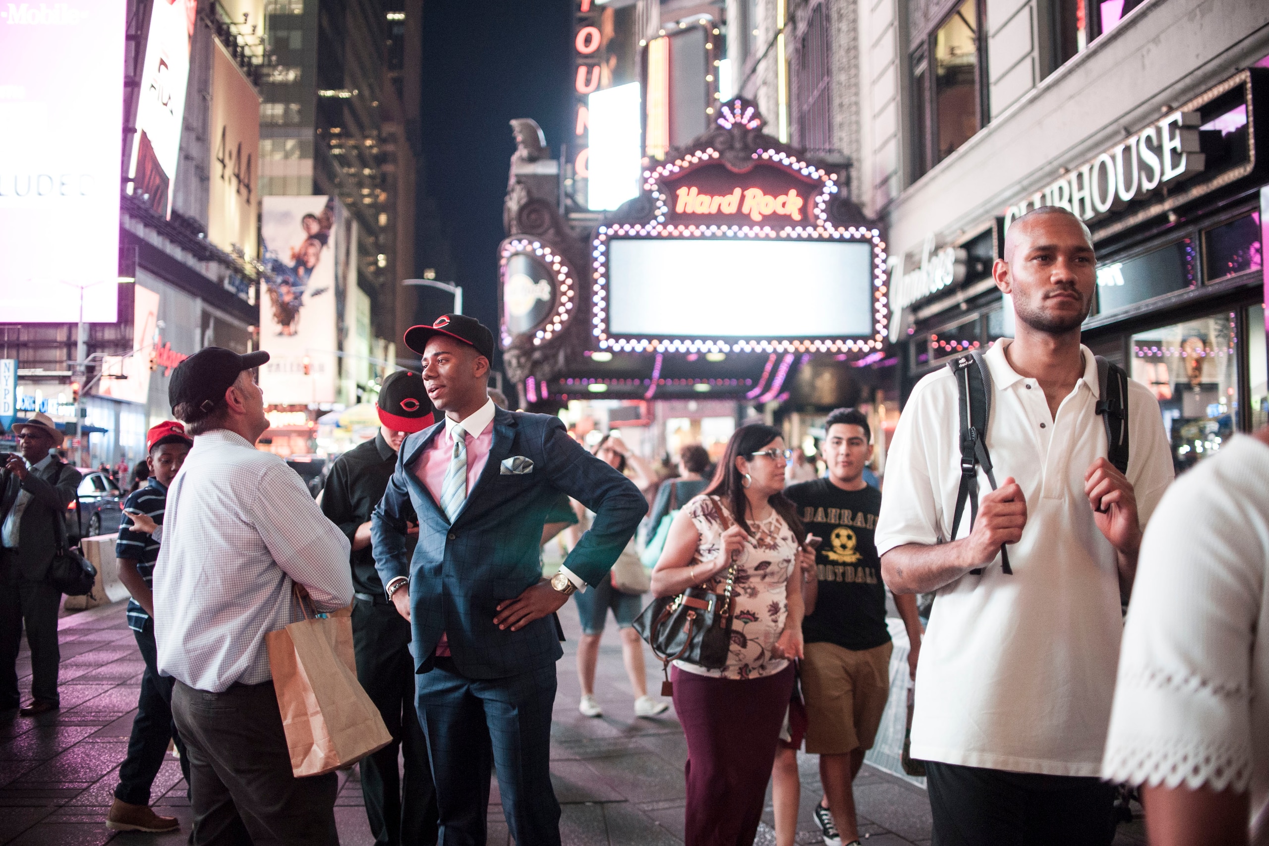 Greene on draft night in New York City, 140 texts and nearly 10,000 new Instagram followers later.