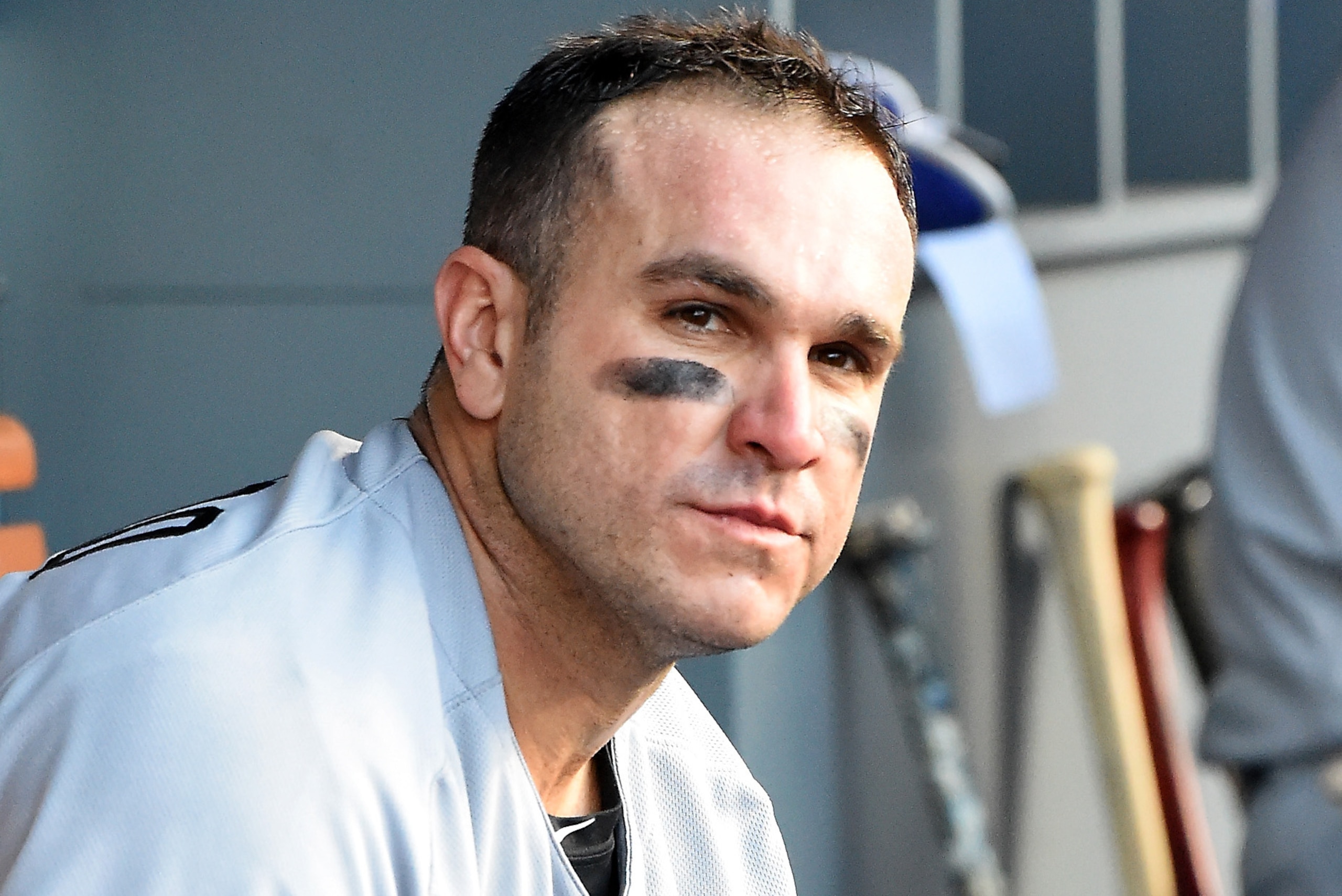LOS ANGELES, CA - MAY 27:   Miguel Montero #47 of the Chicago Cubs in the dugout during the game against the Los Angeles Dodgers at Dodger Stadium on May 27, 2017 in Los Angeles, California. (Photo by Jayne Kamin-Oncea/Getty Images)