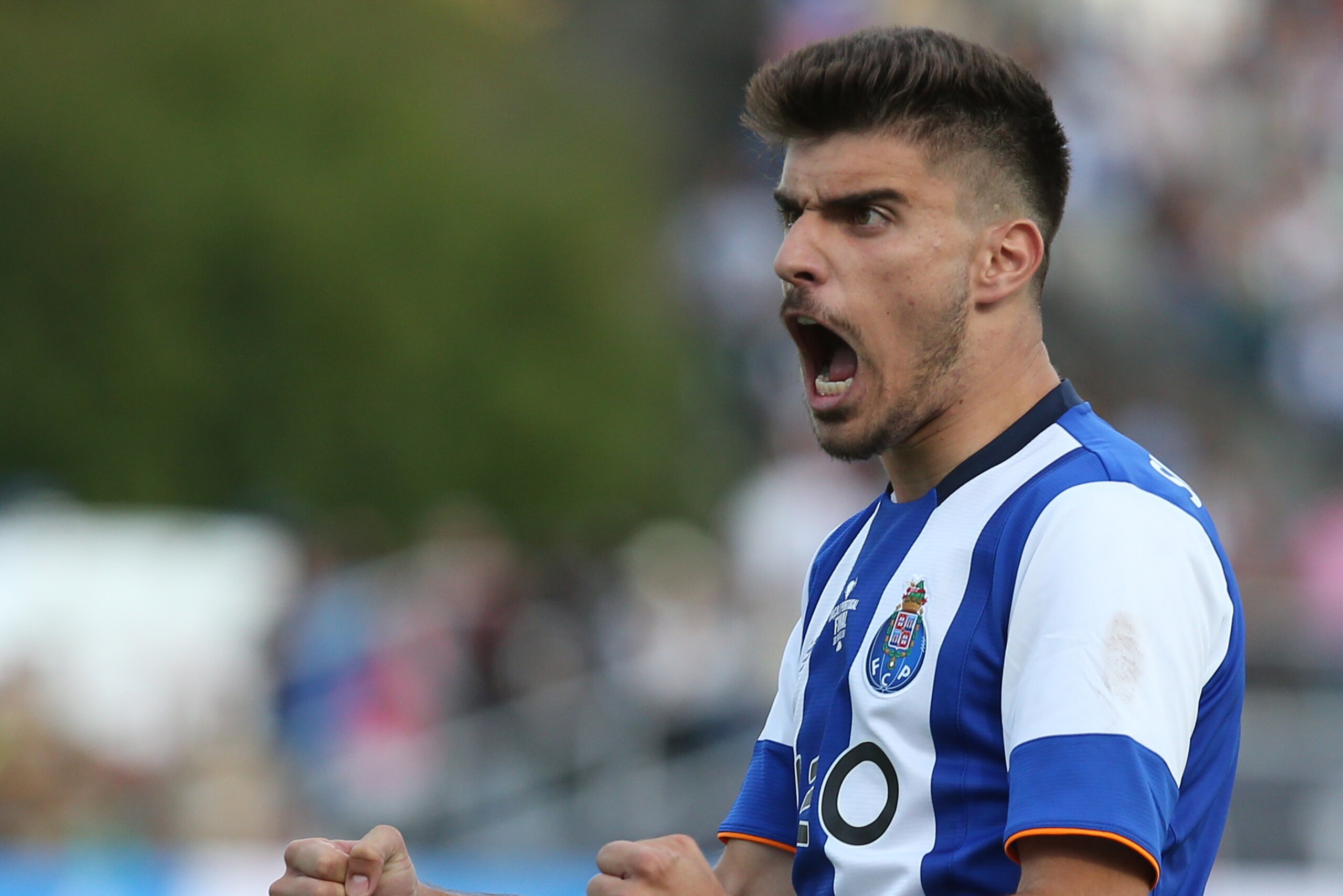 OEIRAS, PORTUGAL - MAY 22: FC Porto's midfielder Ruben Neves celebrates after scoring a penalty in the penalty shootout during the Portuguese Cup Final match between FC Porto and SC Braga at Estadio Nacional on May 22, 2016 in Lisbon, Portugal. (Photo by 