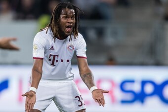 SINSHEIM, GERMANY - APRIL 04:  Renato Sanches of Muenchen reacts during the Bundesliga match between TSG 1899 Hoffenheim and Bayern Muenchen at Wirsol Rhein-Neckar-Arena on April 4, 2017 in Sinsheim, Germany.  (Photo by Simon Hofmann/Getty Images)