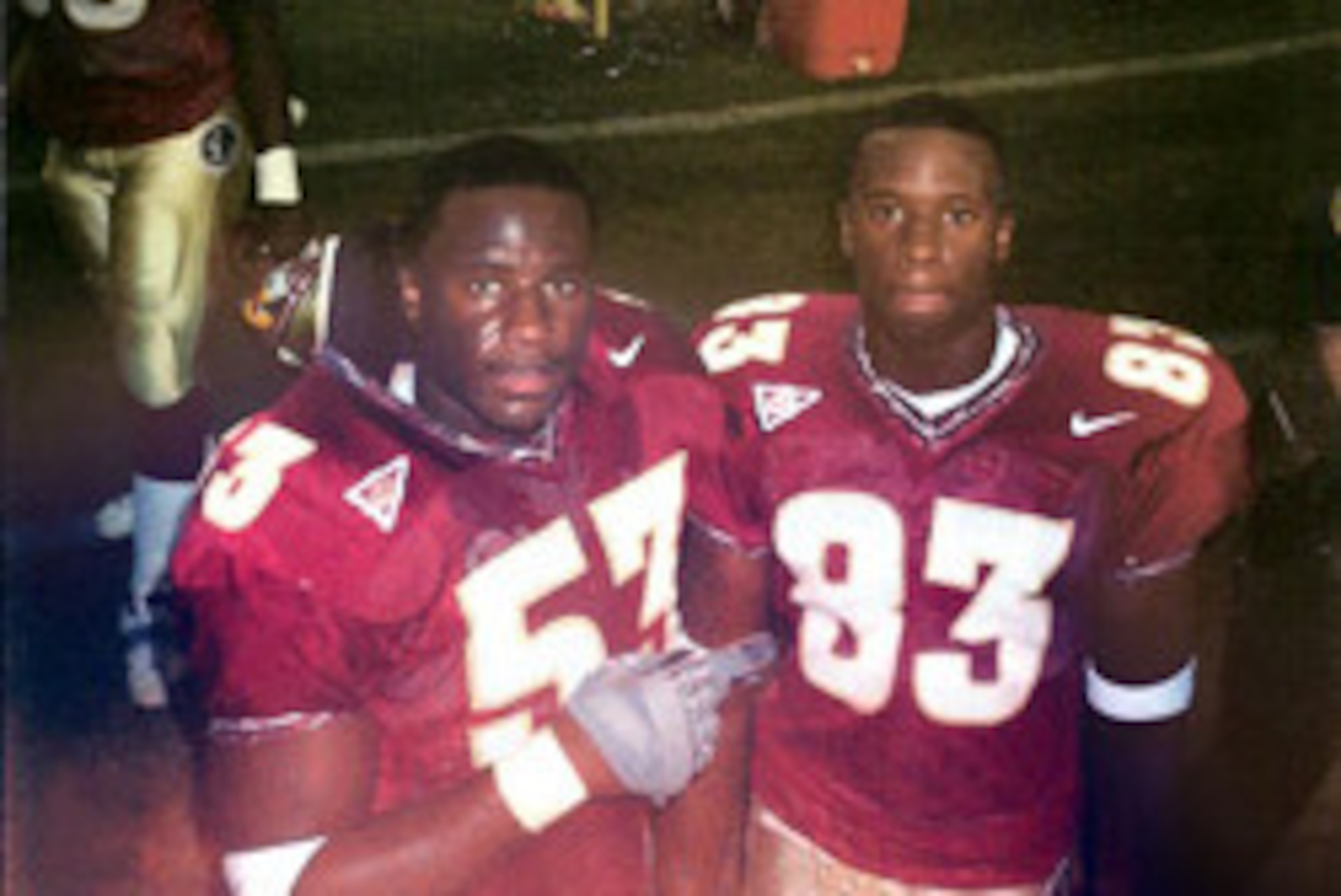 Devaughn and Devard Darling on the Florida State sideline, circa 2000. Devaughn and Devard Darling on the Florida State sideline, circa 2000.