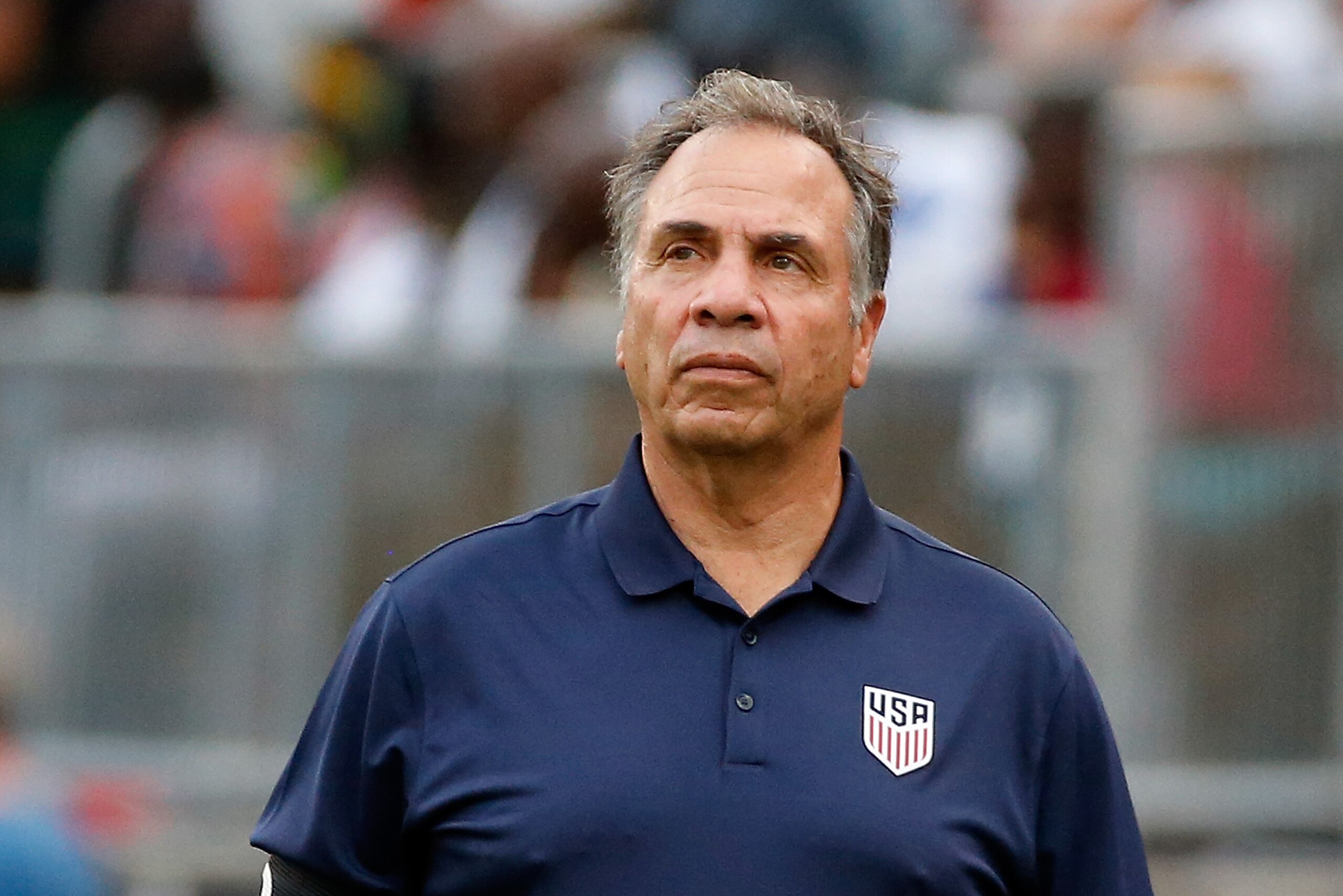 EAST HARTFORD, CT - JULY 01:  Bruce Arena, head coach of the United States watches the action in the second half during an international friendly between USA and Ghana at Pratt & Whitney Stadium on July 1, 2017 in East Hartford, Connecticut. (Photo by Jim