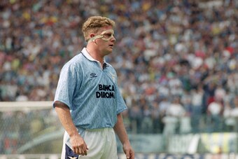 Paul Gascoigne during his time in Italy with Lazio.