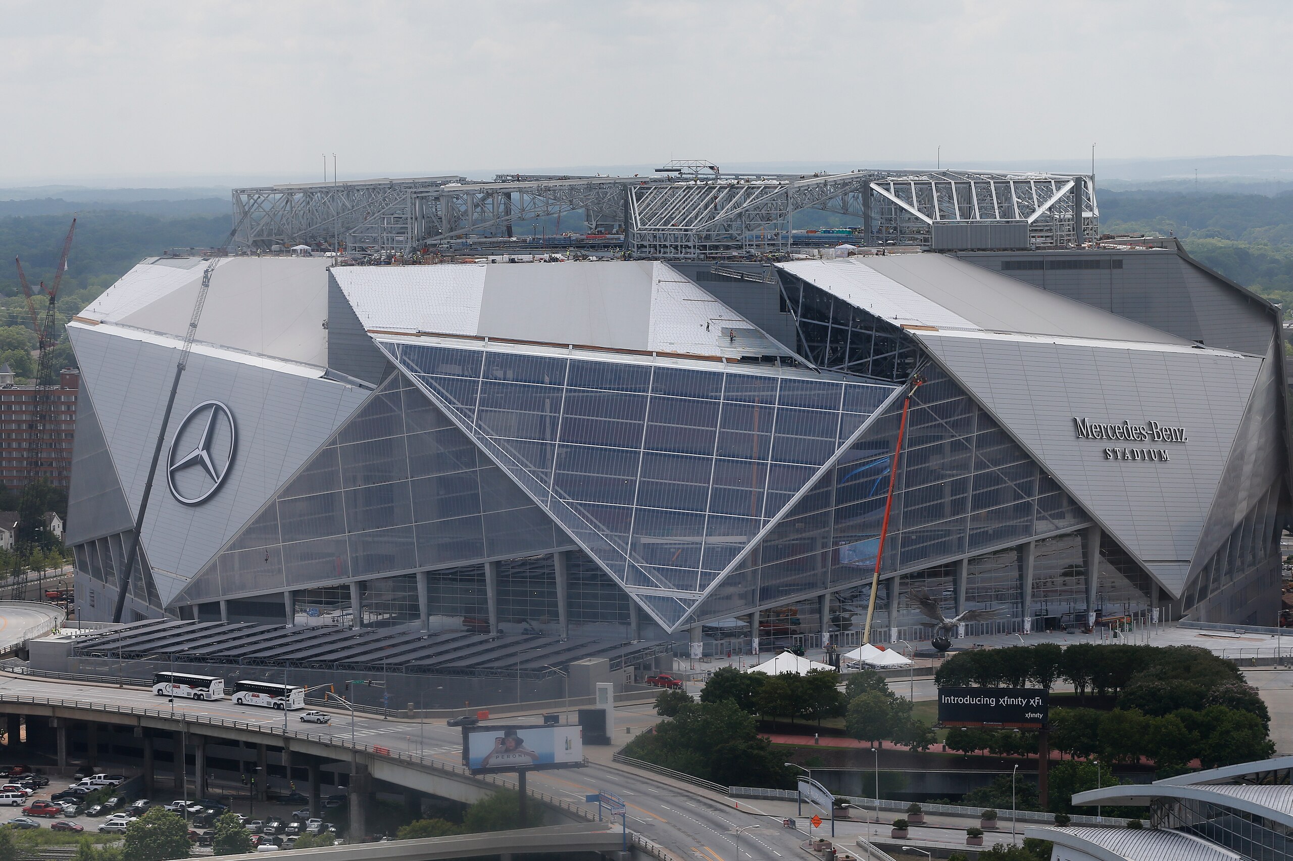 Mercedes-Benz Stadium is an impressive sight Mercedes-Benz Stadium is an impressive sight