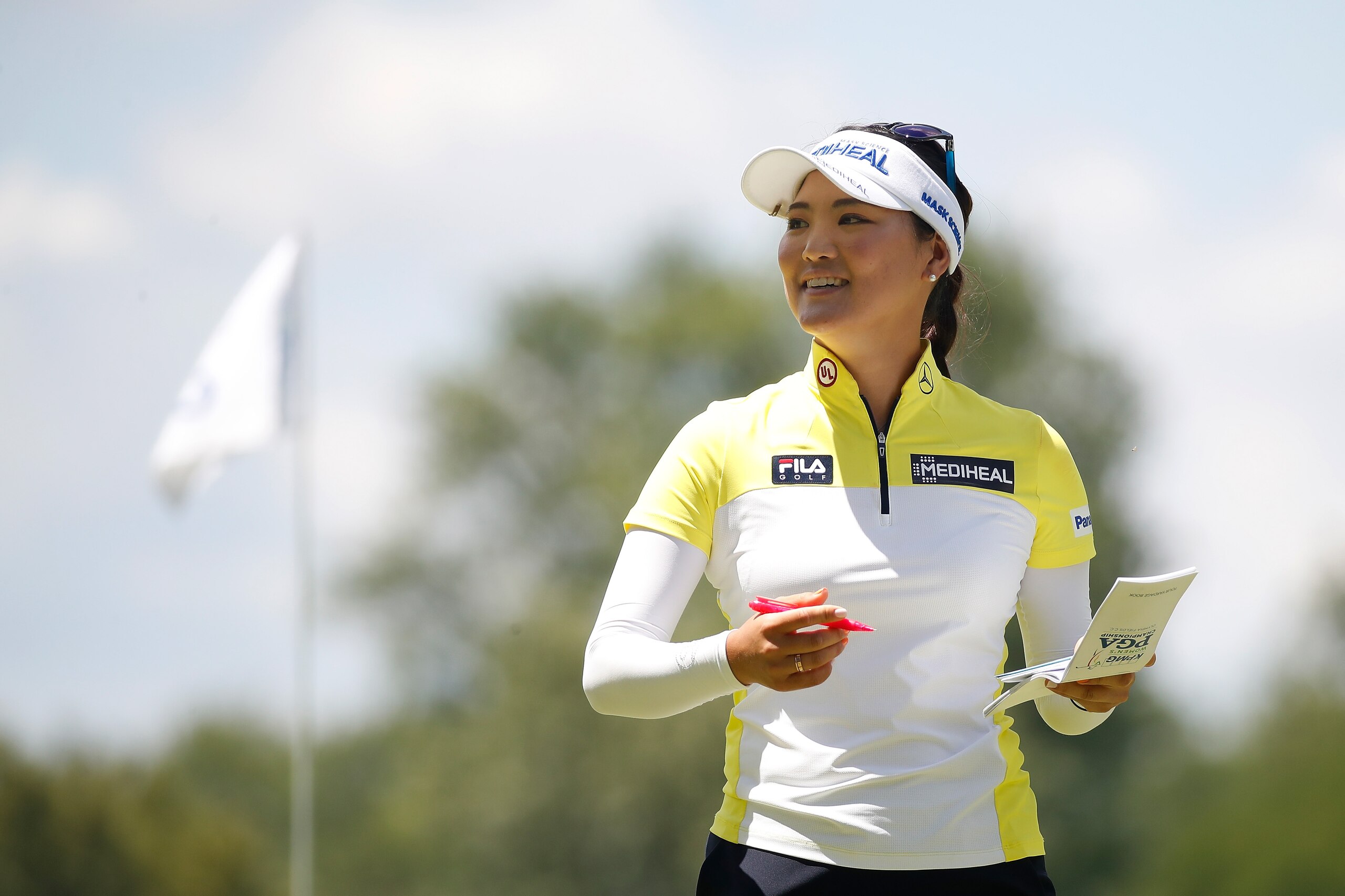 OLYMPIA FIELDS, IL - JULY 01: So Yeon Ryu of South Korea walks off the second green during the third round of the 2017 KPMG PGA Championship at Olympia Fields Country Club on July 1, 2017 in Olympia Fields, Illinois.  (Photo by Gregory Shamus/Getty Images