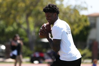CORONADO, CA - MAY 27:  Lamar Jackson of the University of Louisville attends Steve Clarkson's 13th Annual Quarterback Retreat on May 27, 2017 in Coronado, California.  (Photo by Joe Scarnici/Getty Images)