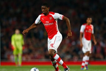 LONDON, ENGLAND - SEPTEMBER 23:  Abou Diaby of Arsenal in action during the Capital One Cup Third Round match between Arsenal and Southampton at the Emirates Stadium on September 23, 2014 in London, England.  (Photo by Julian Finney/Getty Images)