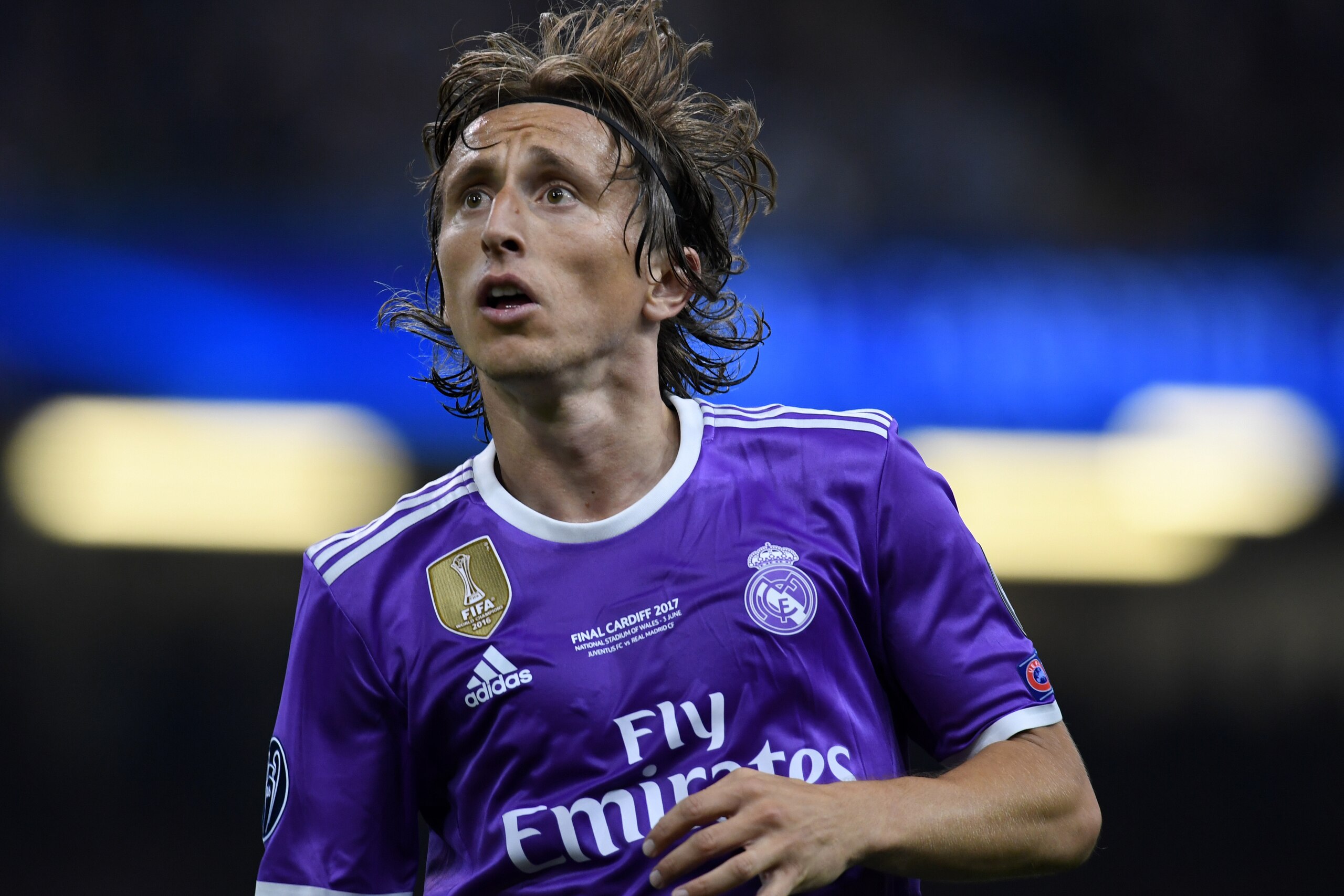 CARDIFF, WALES - JUNE 03: Luka Modric of Real Madrid reacts during the UEFA Champions League final match between Juventus and Real Madrid at National Stadium of Wales on June 3, 2017 in Cardiff, Wales. (Photo by Etsuo Hara/Getty Images)