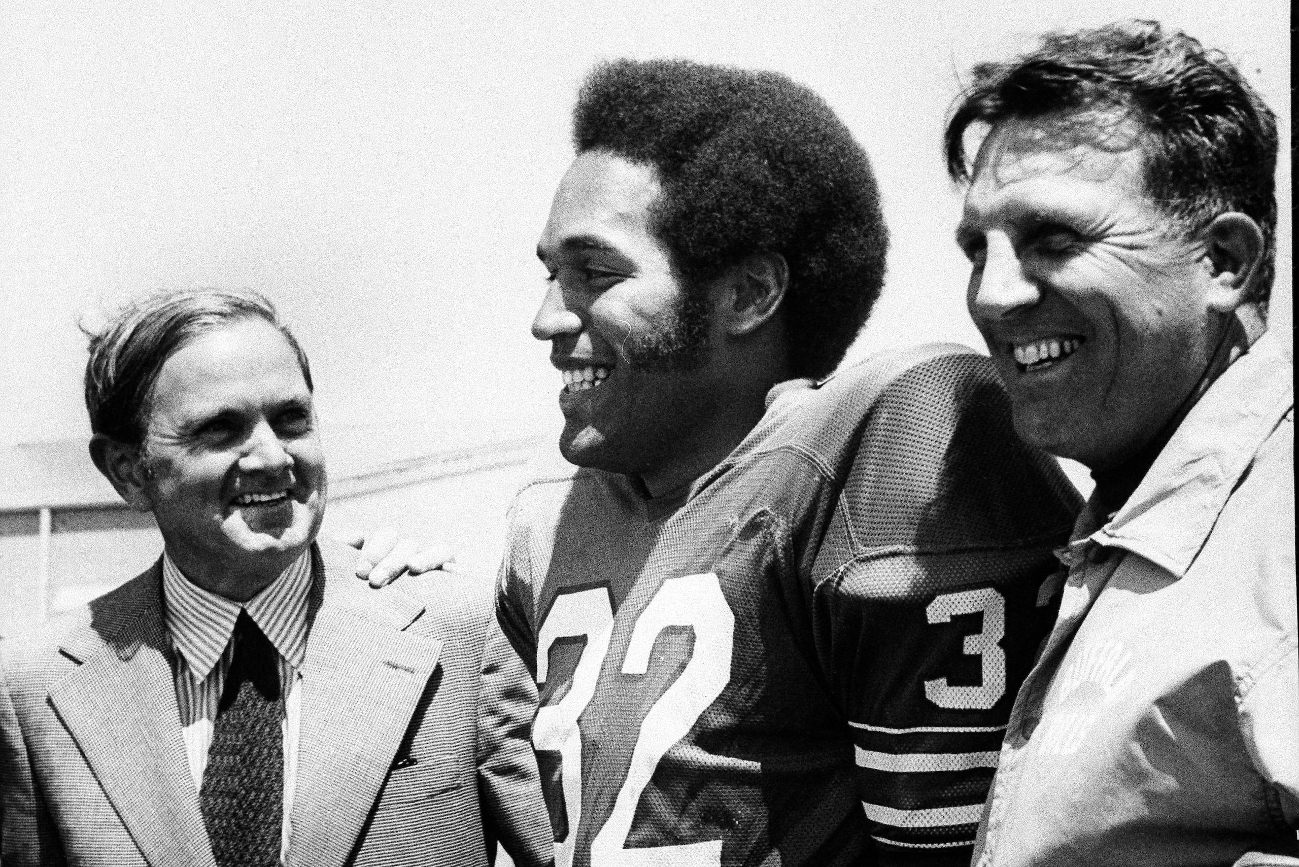 Ralph C. Wilson, O.J. Simpson and Lou Saban Ralph C. Wilson, O.J. Simpson and Lou Saban