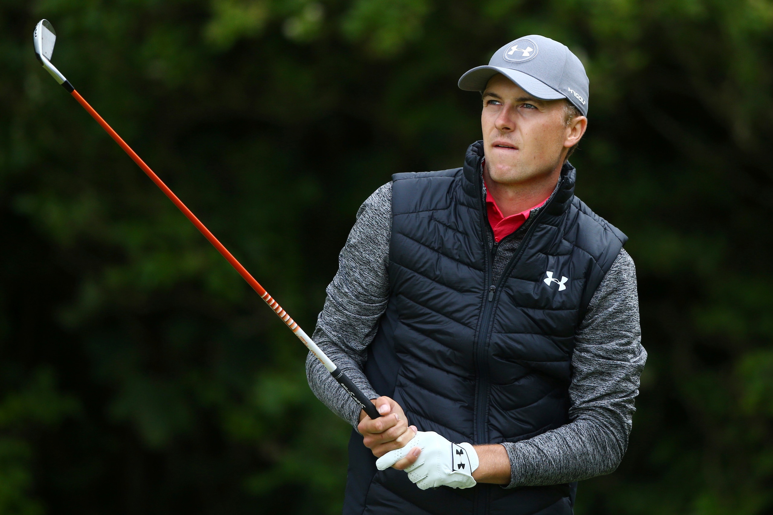 Spieth is part of a three-way tie at the top. Spieth is part of a three-way tie at the top.