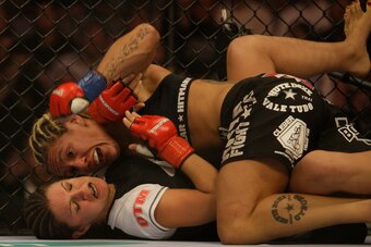Cyborg beat Carano in a 2009 showcase for women's MMA.