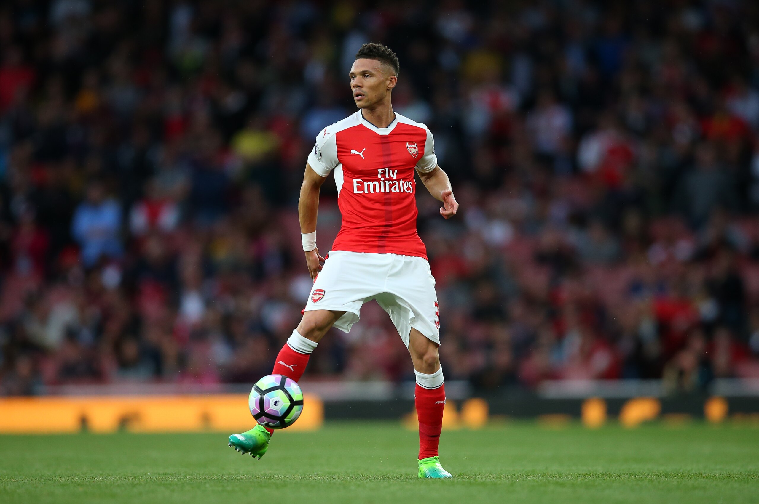 LONDON, ENGLAND - MAY 16: Kieran Gibbs of Arsenal during the Premier League match between Arsenal and Sunderland at Emirates Stadium on May 16, 2017 in London, England. (Photo by Catherine Ivill - AMA/Getty Images) LONDON, ENGLAND - MAY 16: Kieran Gibbs of Arsenal during the Premier League match between Arsenal and Sunderland at Emirates Stadium on May 16, 2017 in London, England. (Photo by Catherine Ivill - AMA/Getty Images)