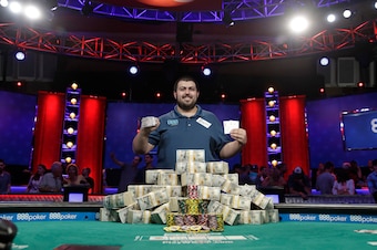 Blumstein celebrates his win.