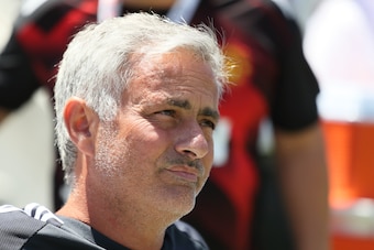 SANTA CLARA, CA - JULY 23: Jose Mourinho the head coach / manager of Manchester United during the International Champions Cup 2017 match between Real Madrid v Manchester United at Levi'a Stadium on July 23, 2017 in Santa Clara, California. (Photo by Matth