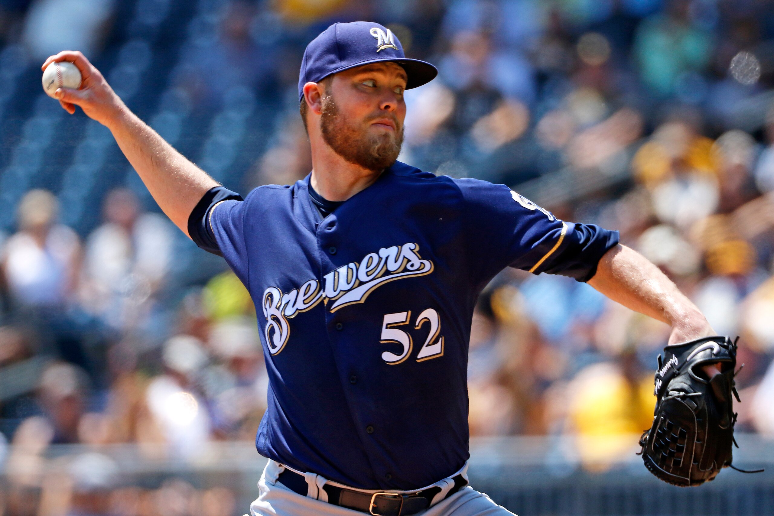 Jimmy Nelson is one of several Brewers trending in the wrong direction; he has a 4.86 ERA in his last three starts.