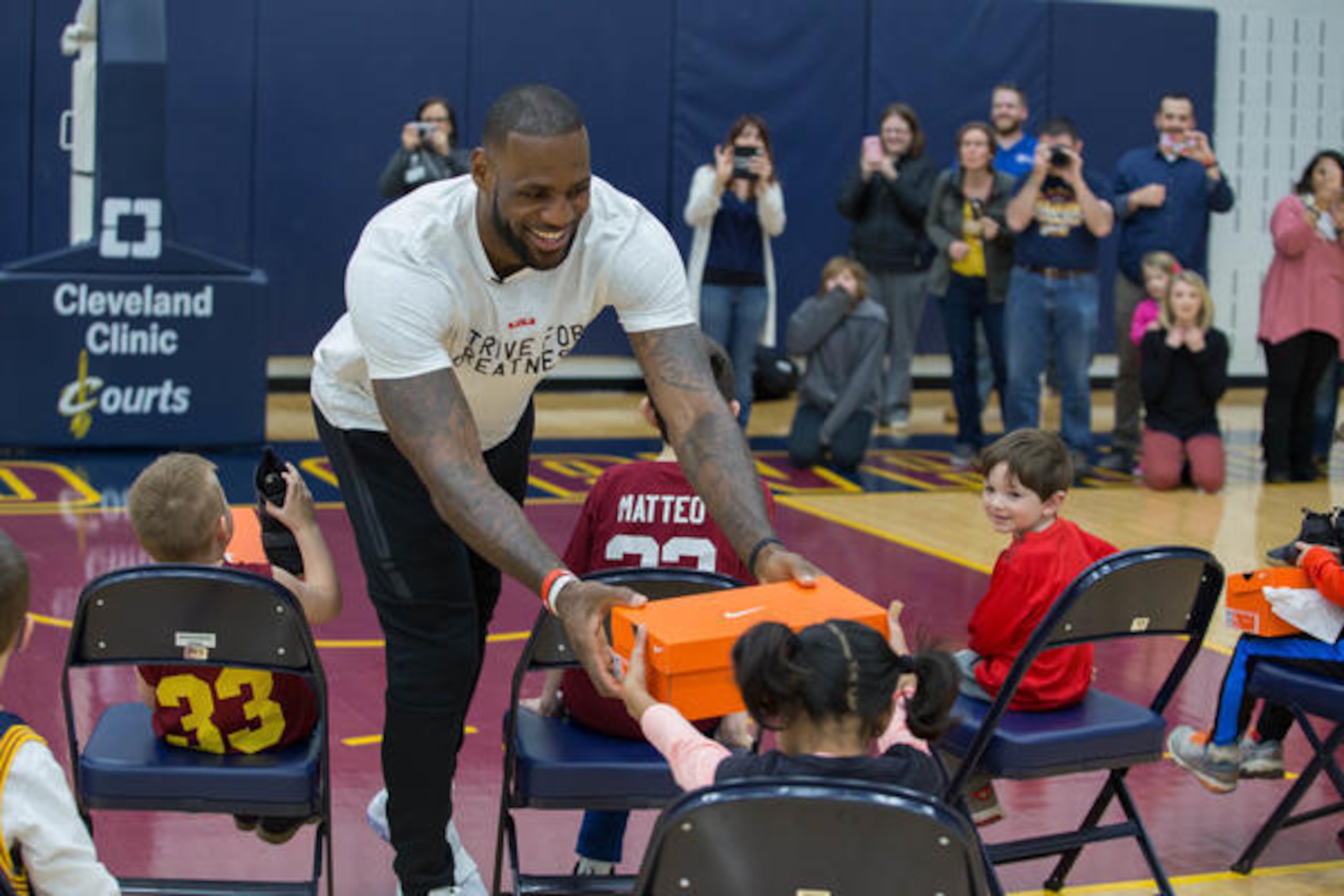 LeBron James showcasing his Soldier X FlyEase.