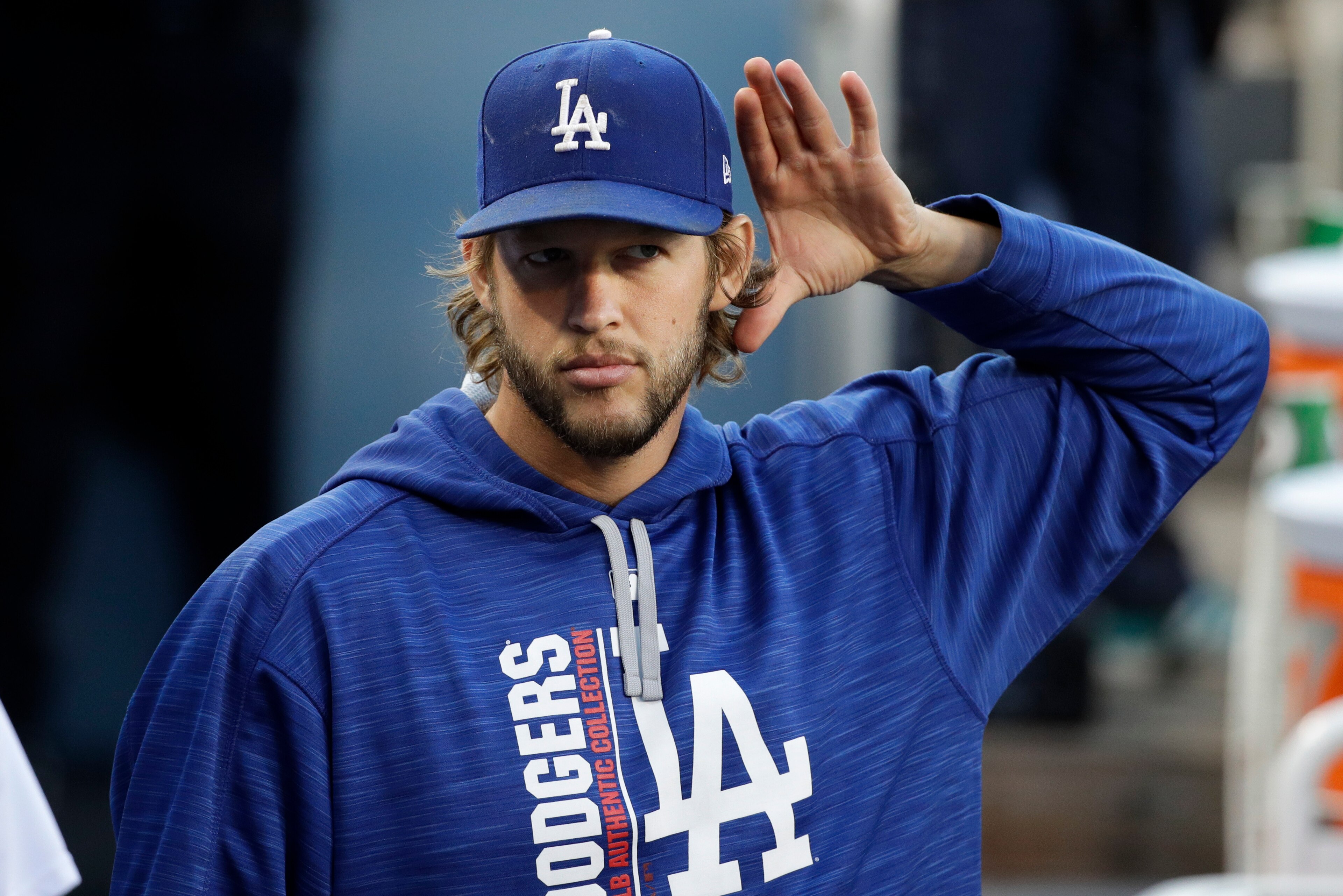 An injury to ace left-hander Clayton Kershaw could derail the Dodgers' October hopes.