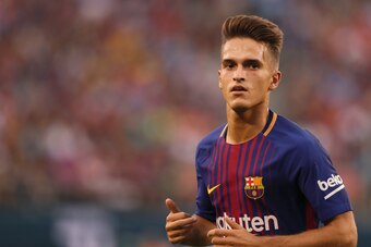 EAST RUTHERFORD, NJ - JULY 22: Denis Suarez of FC Barcelona during the International Champions Cup 2017 match between Juventus and FC Barcelona at MetLife Stadium on July 22, 2017 in East Rutherford, New Jersey. (Photo by Matthew Ashton - AMA/Getty Images