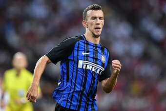 SINGAPORE - JULY 27: Ivan Perisic #44 of FC Interernazionale runs during the International Champions Cup match between FC Bayern Munich and FC Internazionale at National Stadium on July 27, 2017 in Singapore.  (Photo by Thananuwat Srirasant/Getty Images  