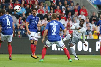 OSLO, NORWAY - JULY 30: Paul Pogba of Manchester United in action against Valerenga today at Ullevaal Stadion on July 30, 2017 in Oslo, Norway. (Photo by Andrew Halseid-Budd/Getty Images)